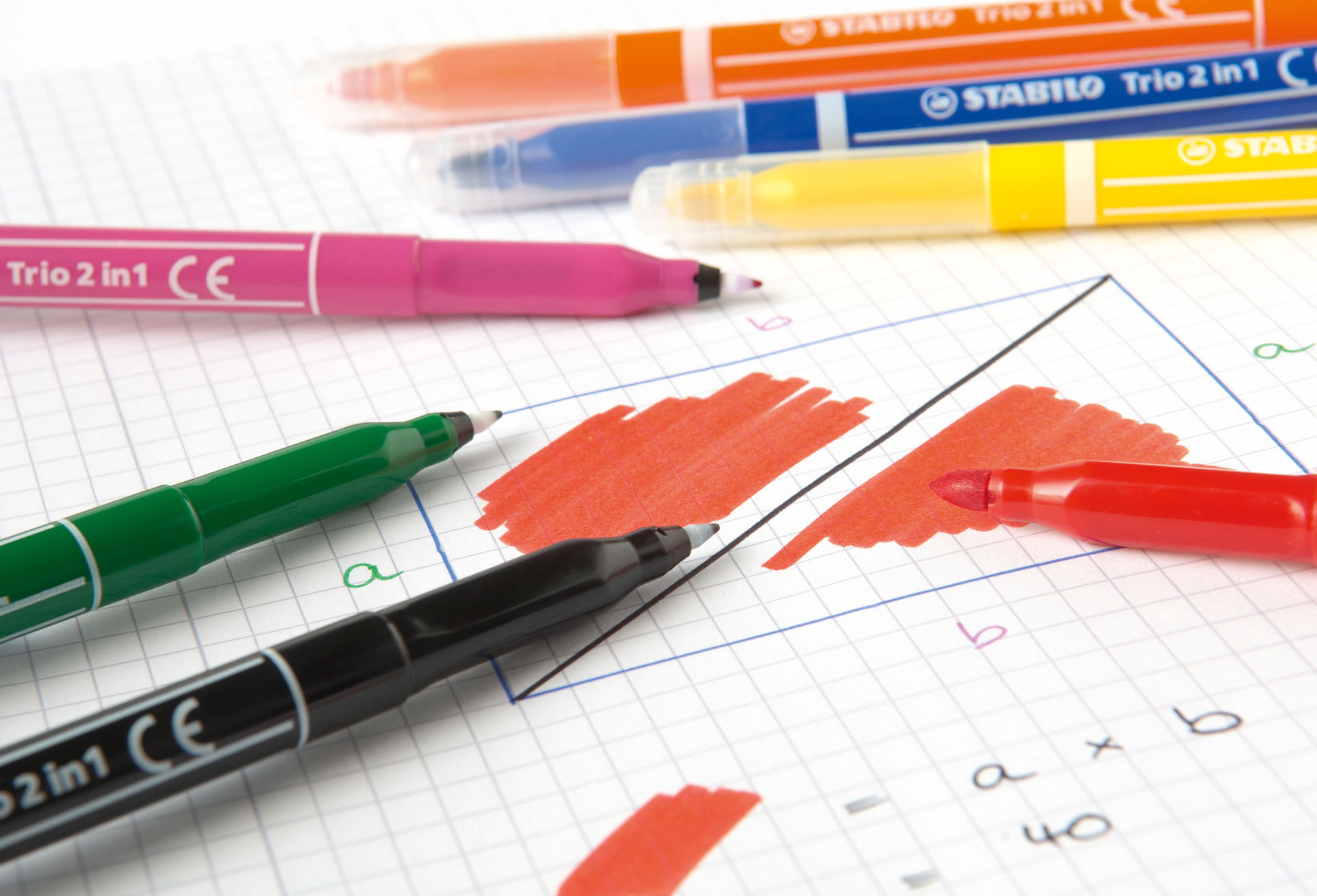 Fiber-Tip Pen STABILO Trio 2 in 1