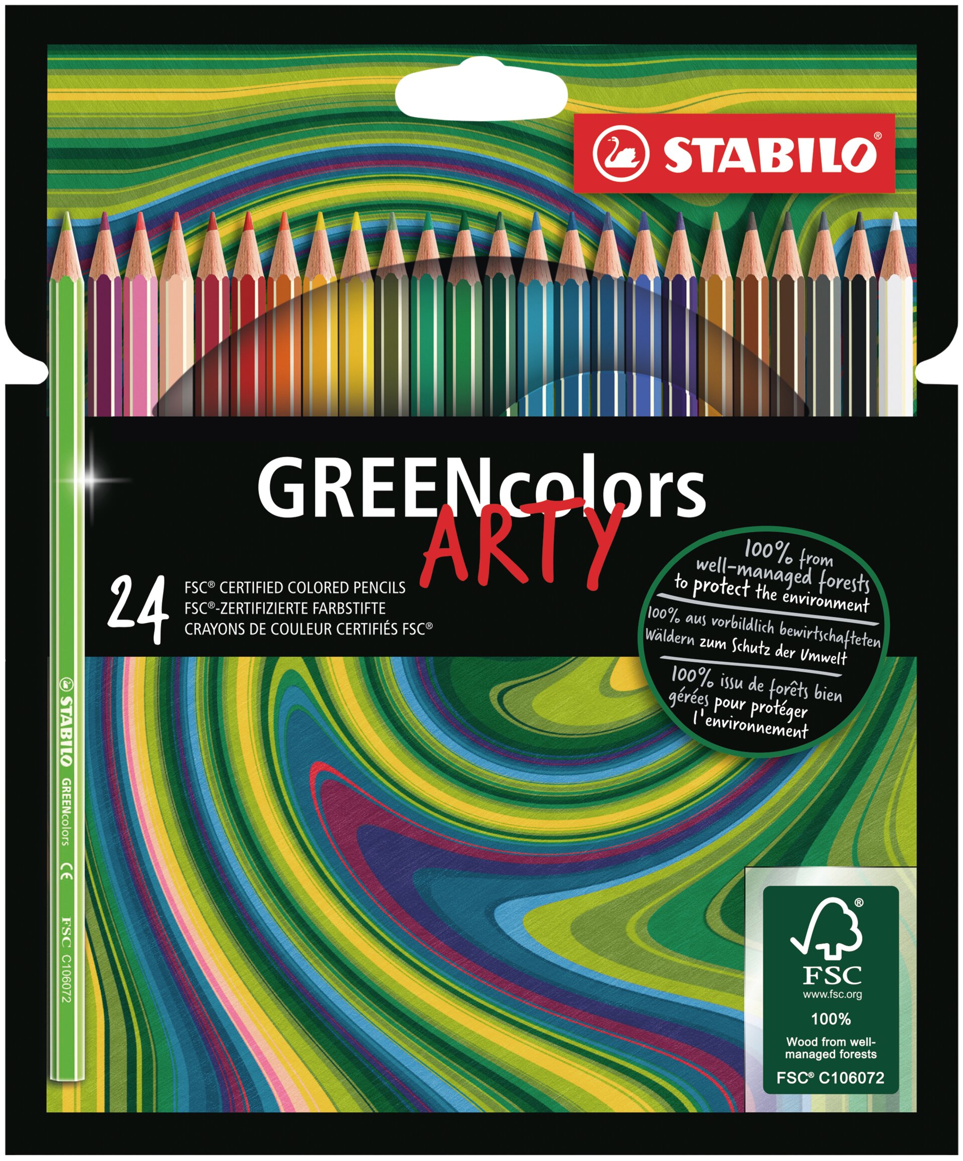 Crayon de couleur certifié FSC® STABILO GREENcolors Crayons de couleurs STABILO GREENcolors ARTY