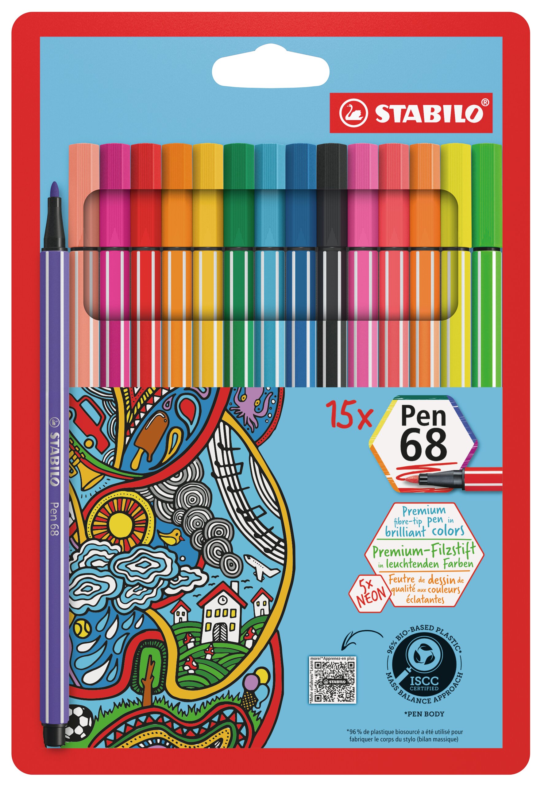 Feutre de dessin de qualité premium STABILO Pen 68 Feutres STABILO Pen 68