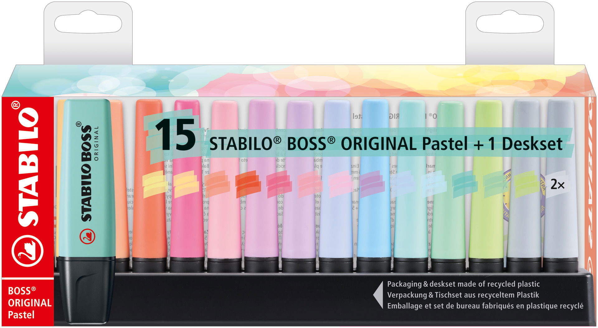 Subrayador fluorescente STABILO BOSS ORIGINAL Pastel