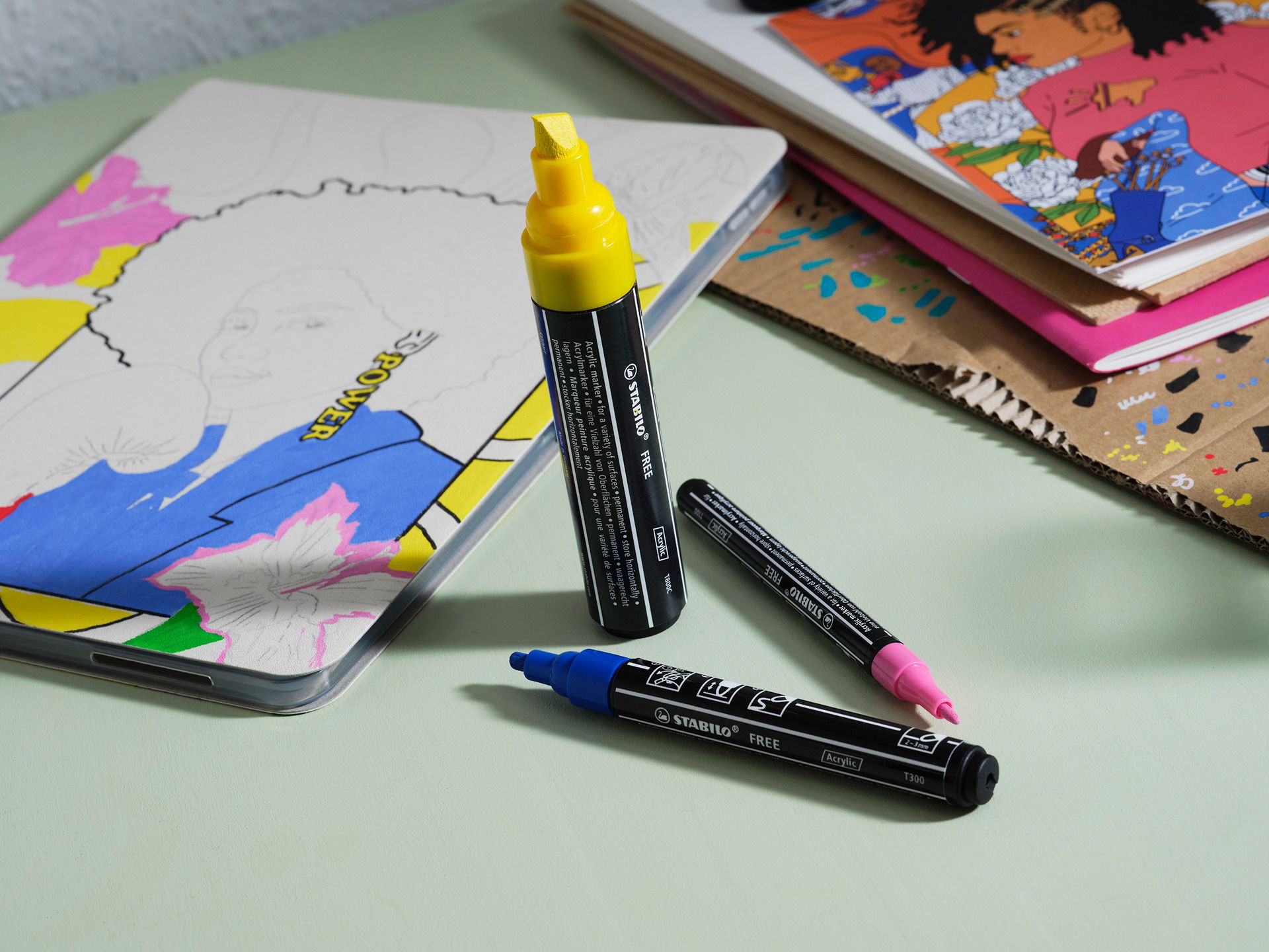 Toutes surfaces STABILO FREE Acrylic