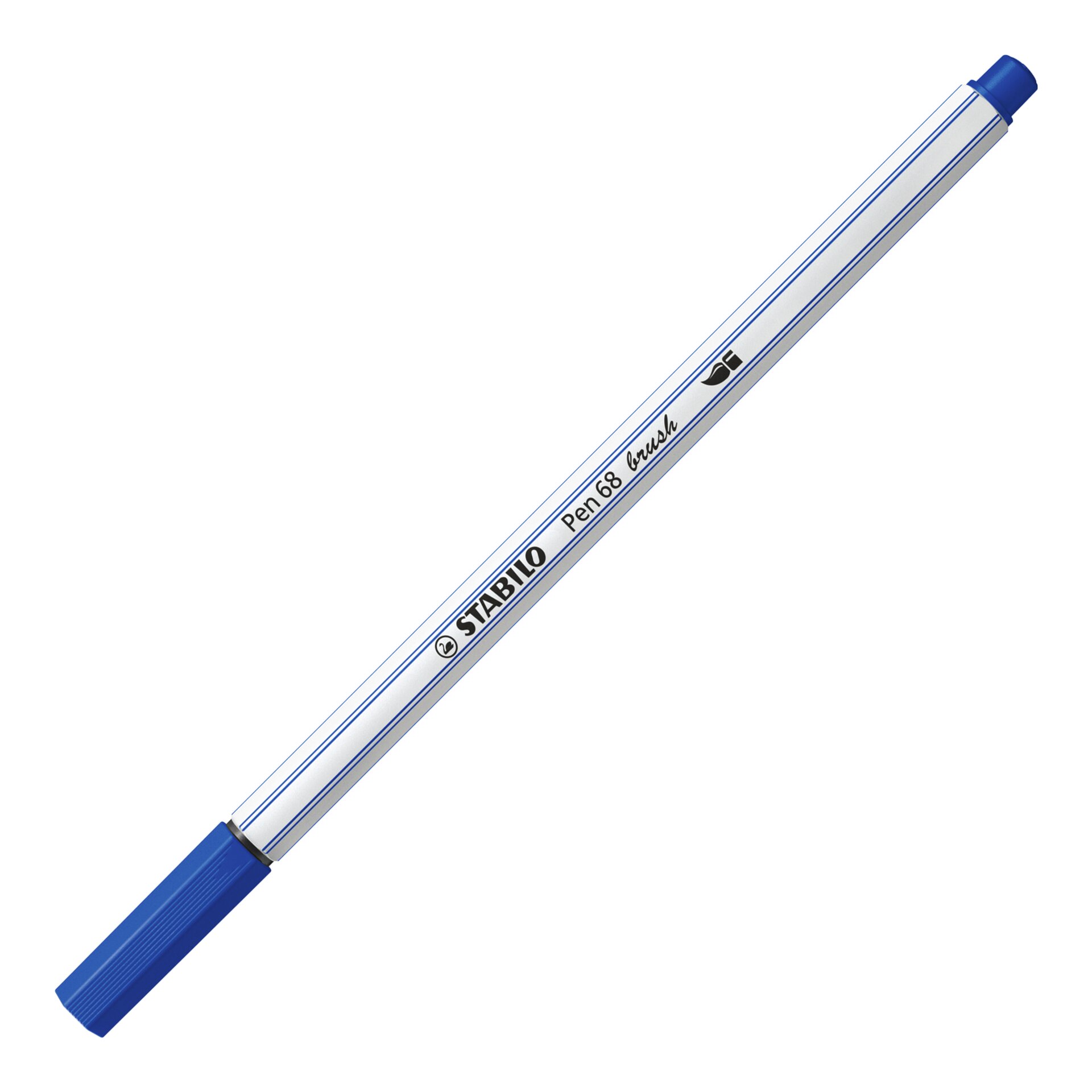 Premium flamaster z pędzelkową końcówką STABILO Pen 68 brush Fibrowa końcówka STABILO Pen 68 brush