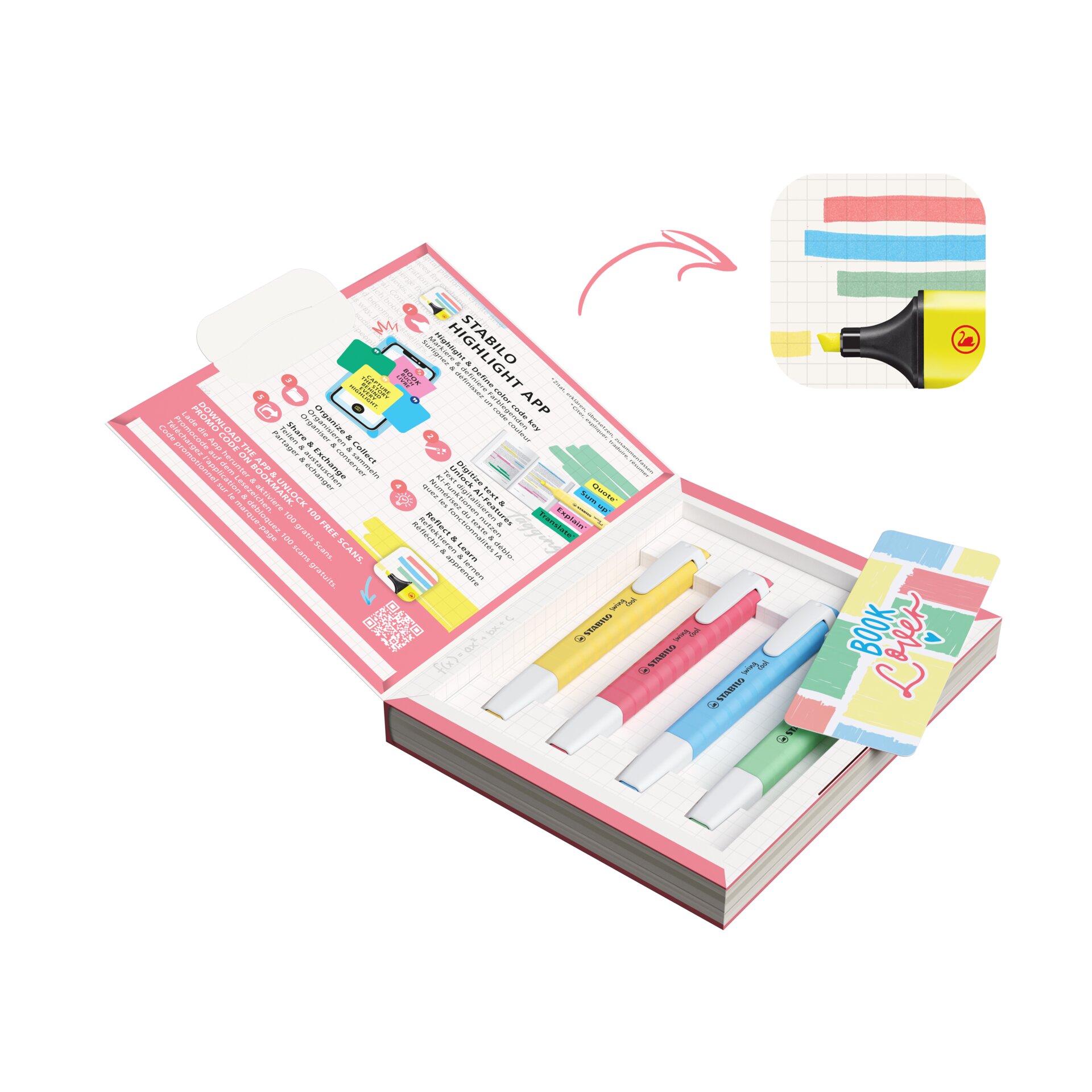 Textmarker STABILO swing cool Pastel Textmarker STABILO swing cool Pastel