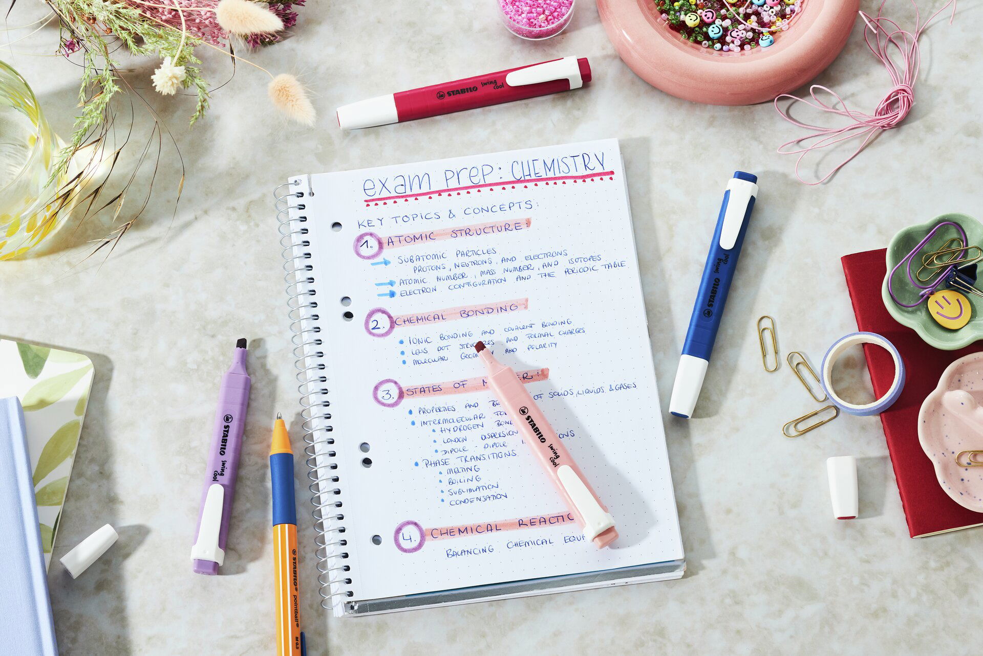 Highlighter STABILO swing cool NatureCOLORS Wildflower