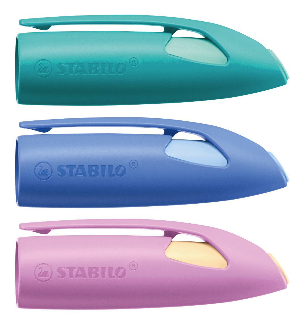 STABILO EASYbirdy Pastel Edition Ergonomic fountain pen Schneidekappe, Stabilo, Spitzer, Korrigierbar, Filzstift?