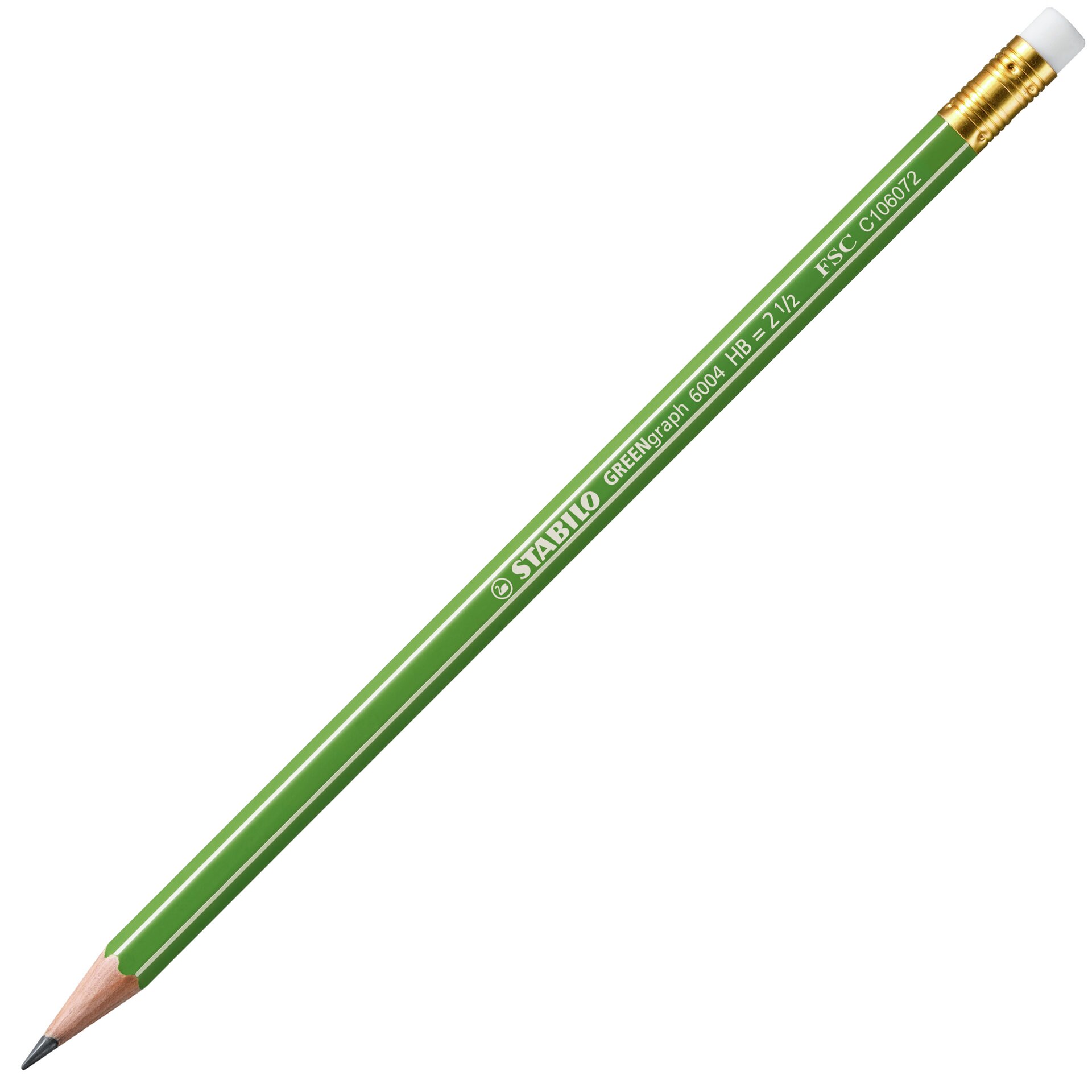 Crayon graphite bout gomme certifié FSC® STABILO GREENgraph Crayons STABILO GREENgraph