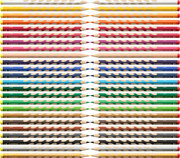 farbige bleistifte, Holzbleistifte, Kunstbedarf, Punkte Muster, bunte Farbtöne