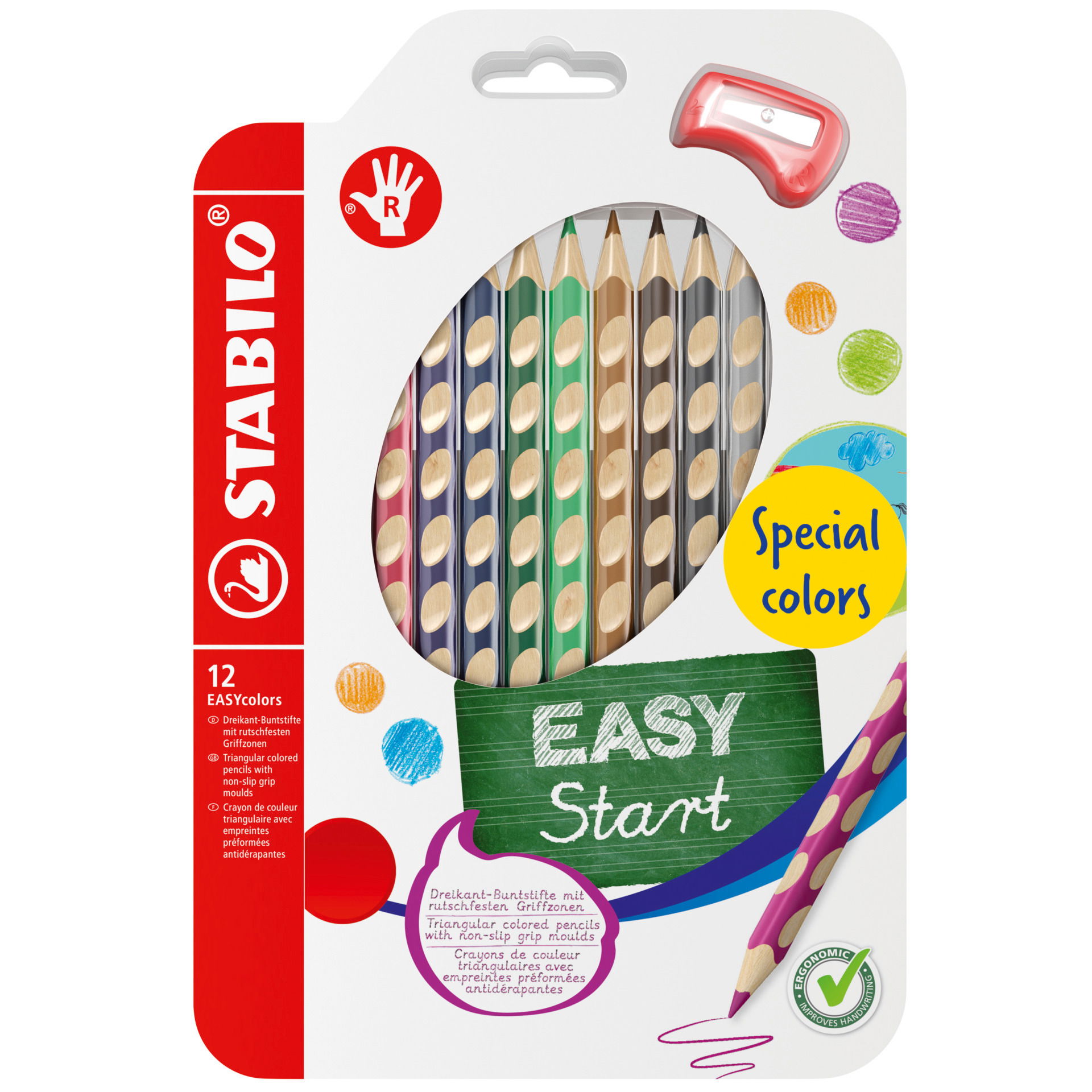Crayons de couleurs STABILO EASYcolors