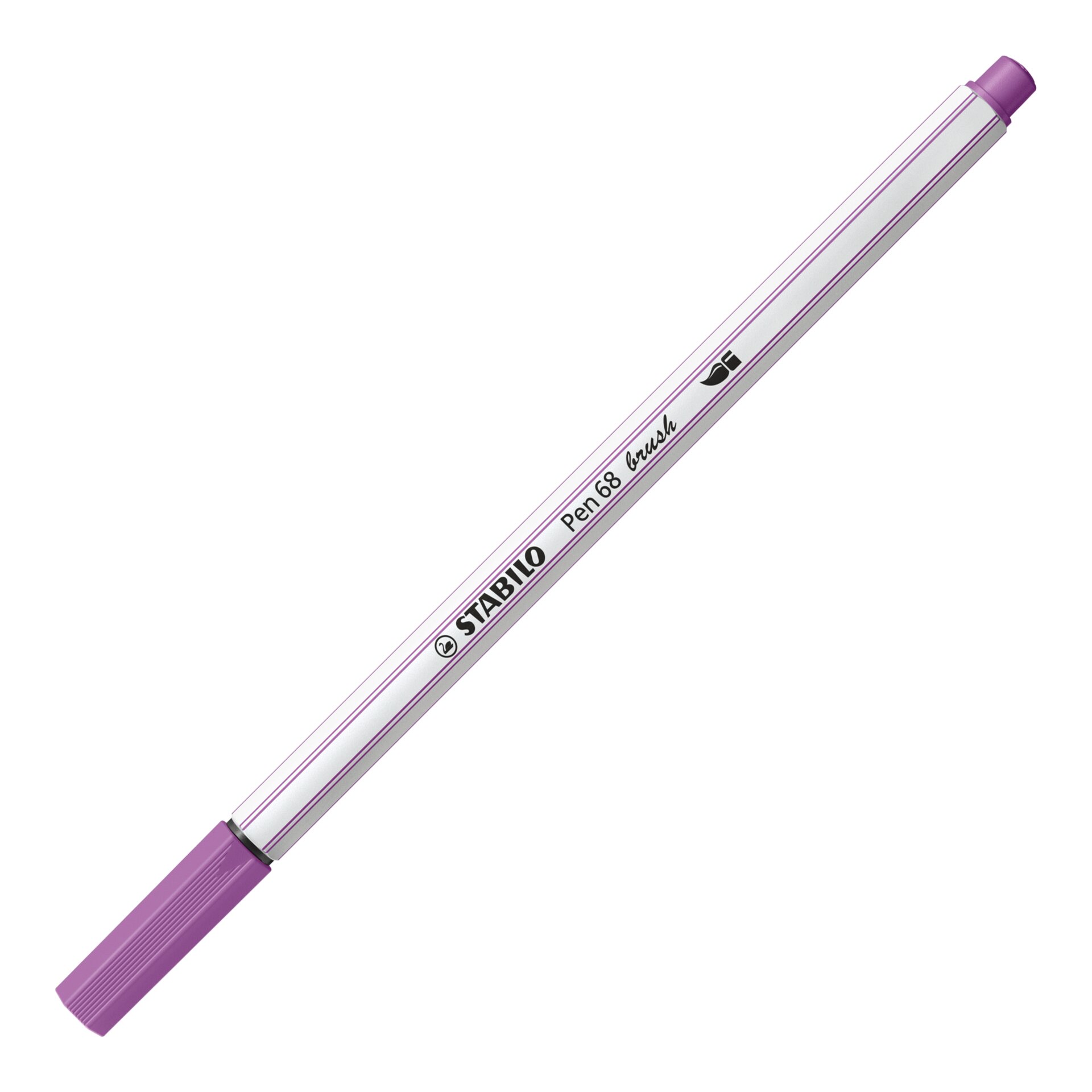 Premium-Filzstift mit Pinselspitze STABILO Pen 68 brush Fasermaler STABILO Pen 68 brush, Marker, Studio marker, Purple marker, Permanent marker, Sketch marker