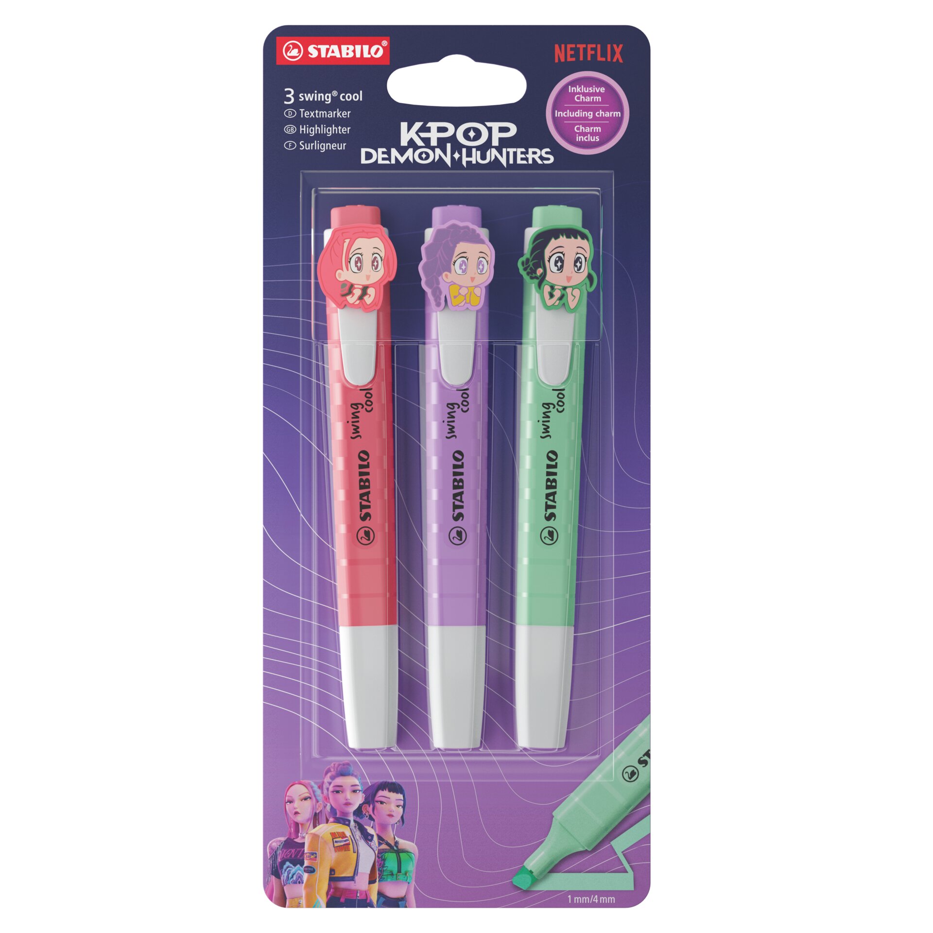 STABILO swing cool KPop Demon Hunters Evidenziatore STABILO swing cool KPop Demon Hunters