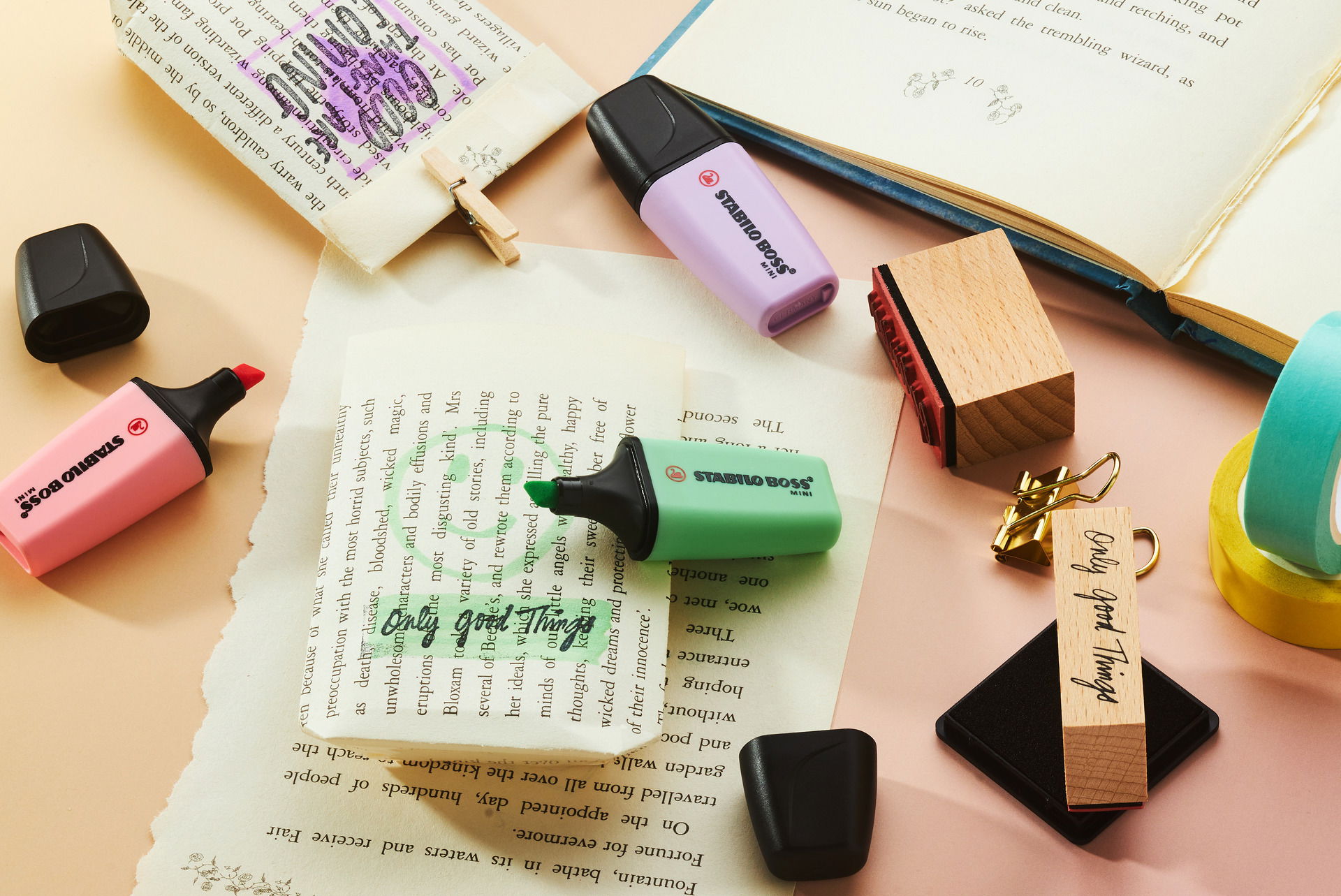 Text Marqueurs STABILO BOSS MINI Pastel