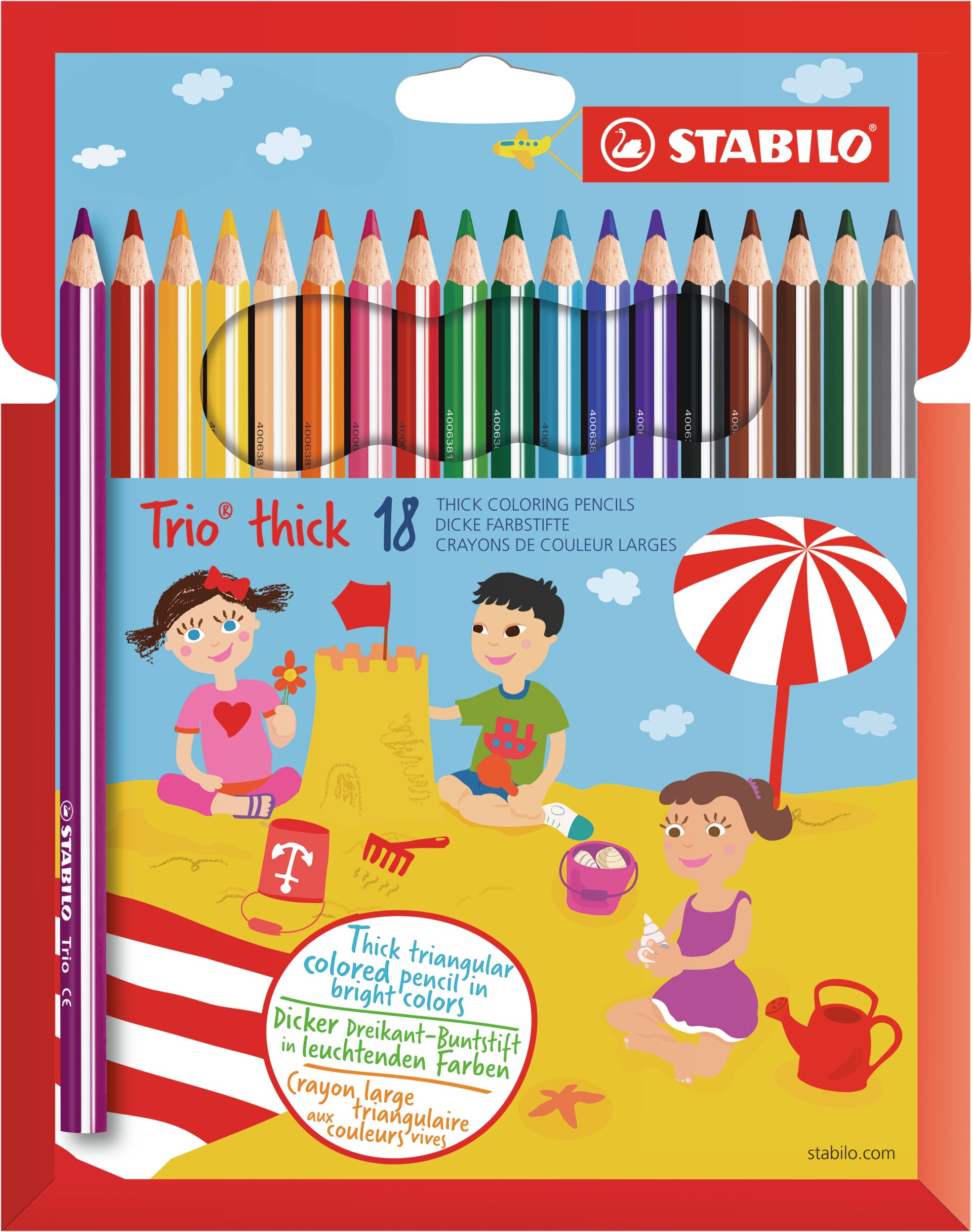 Trójkątna kredka STABILO Trio thick Kredki STABILO Trio thick