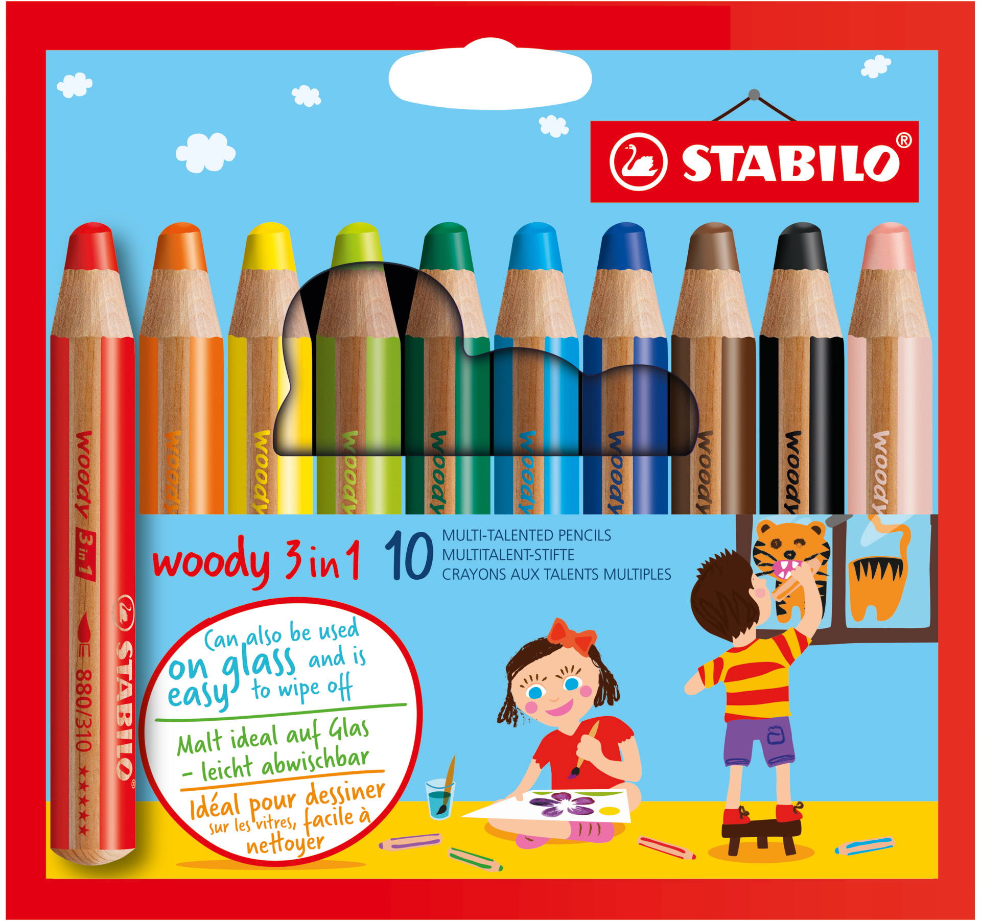 Multi-talented pencil STABILO woody 3 in 1 Colored Pencils STABILO woody 3 in 1