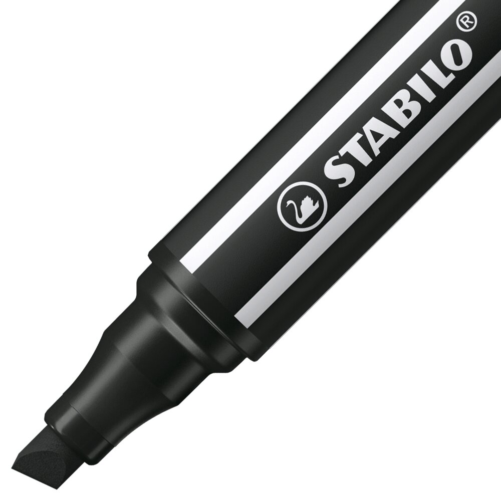 Fasermaler STABILO Pen 68 MAX, Permanentmarker, Marker, Black marker, Chisel tip, Stationery
