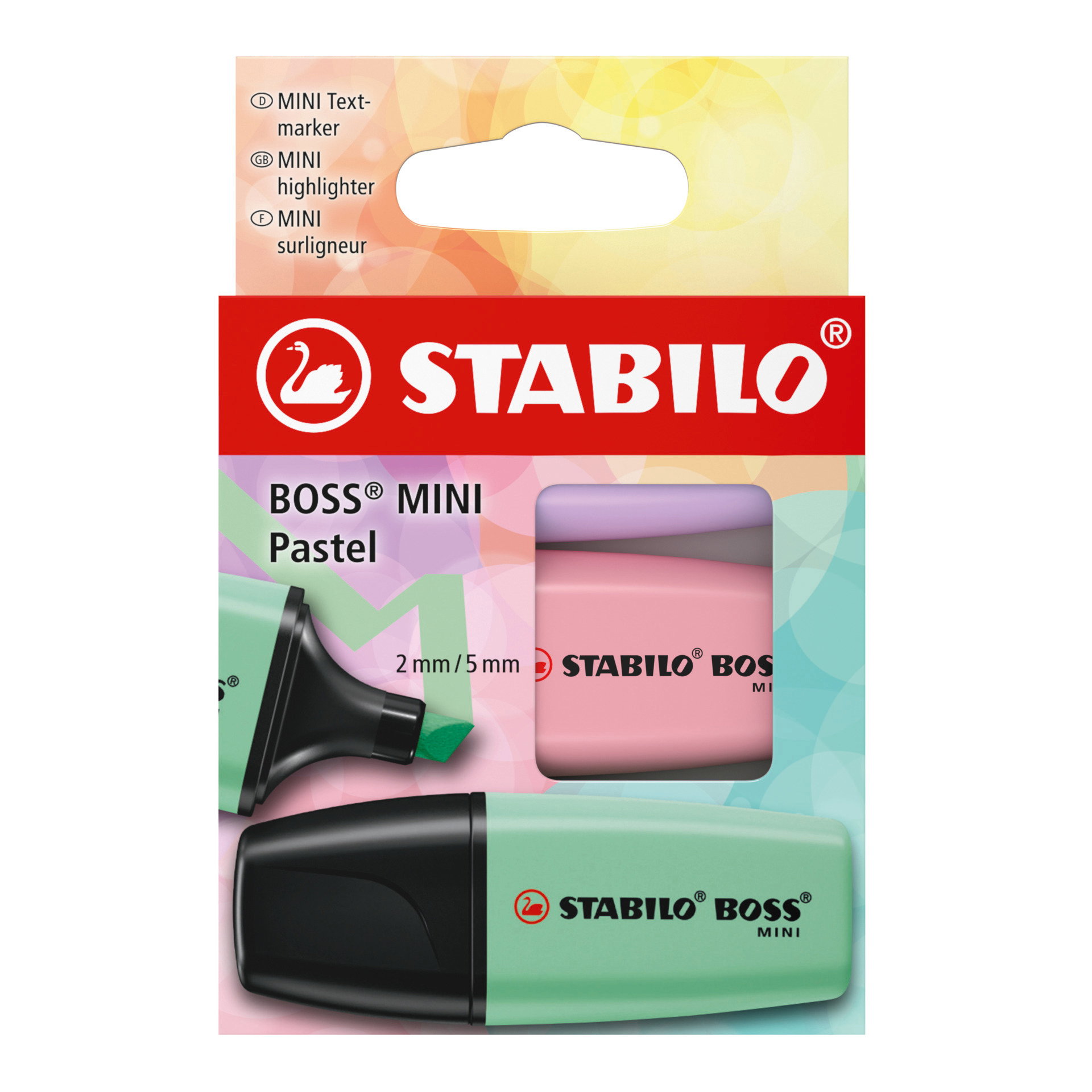 Fluorescente pastel STABILO BOSS MINI Pastel Subrayador fluorescente STABILO BOSS MINI Pastel