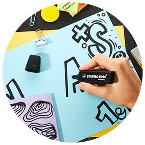 Text Marqueurs STABILO BOSS ORIGINAL ARTY noir