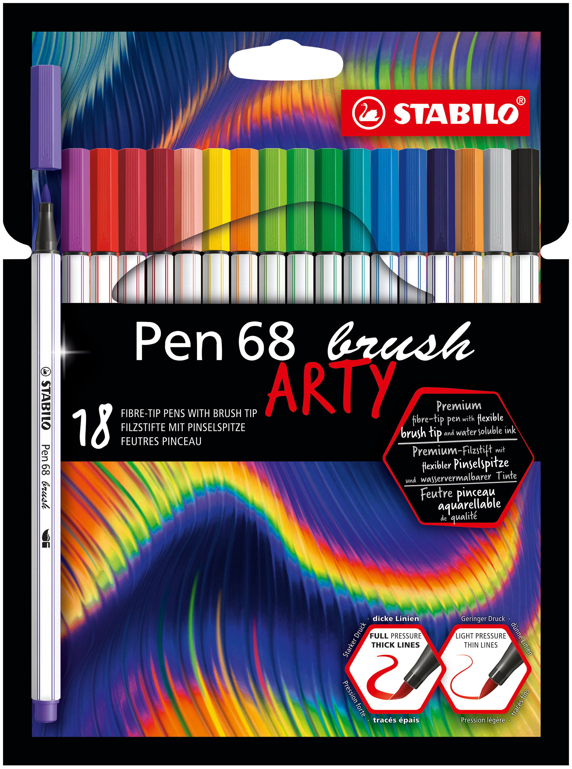 Fiber-Tip Pen STABILO Pen 68 brush