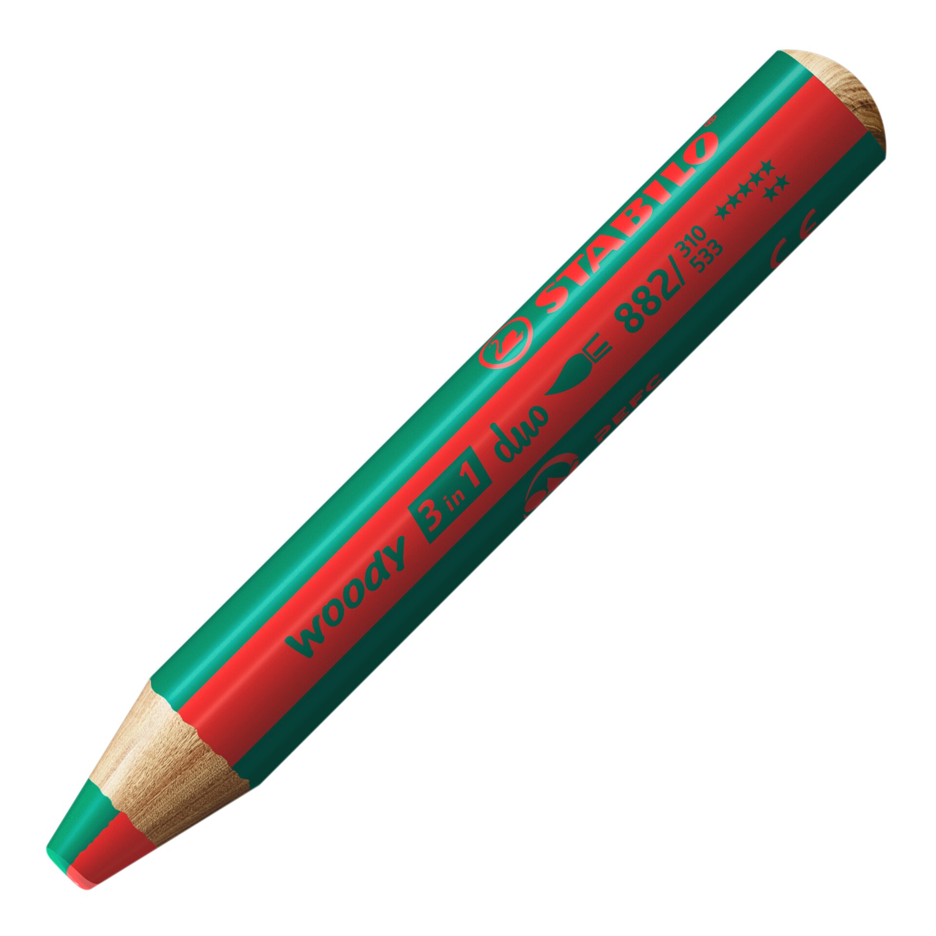 Multi-talented pencil STABILO woody 3 in 1 duo Colored Pencils STABILO woody 3 in 1 duo