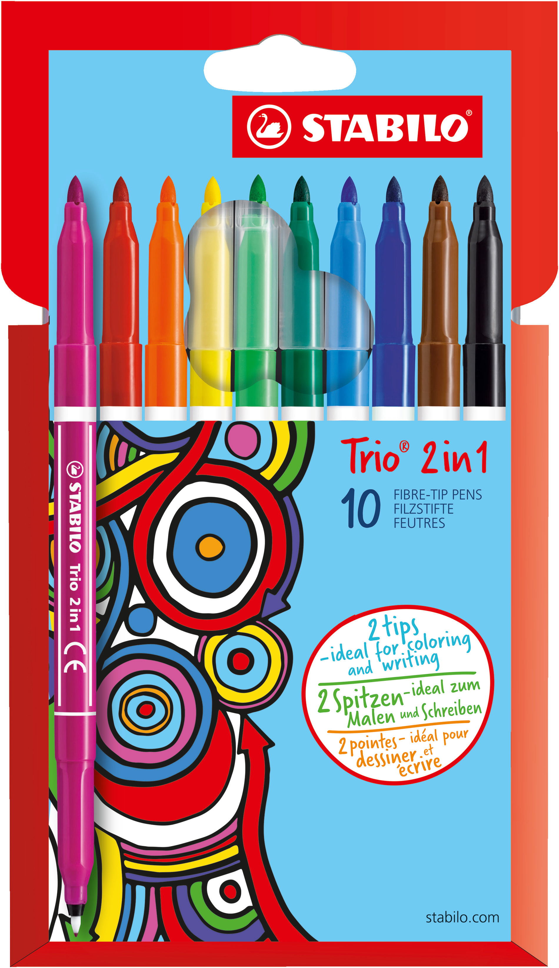 Fasermaler STABILO Trio 2 in 1