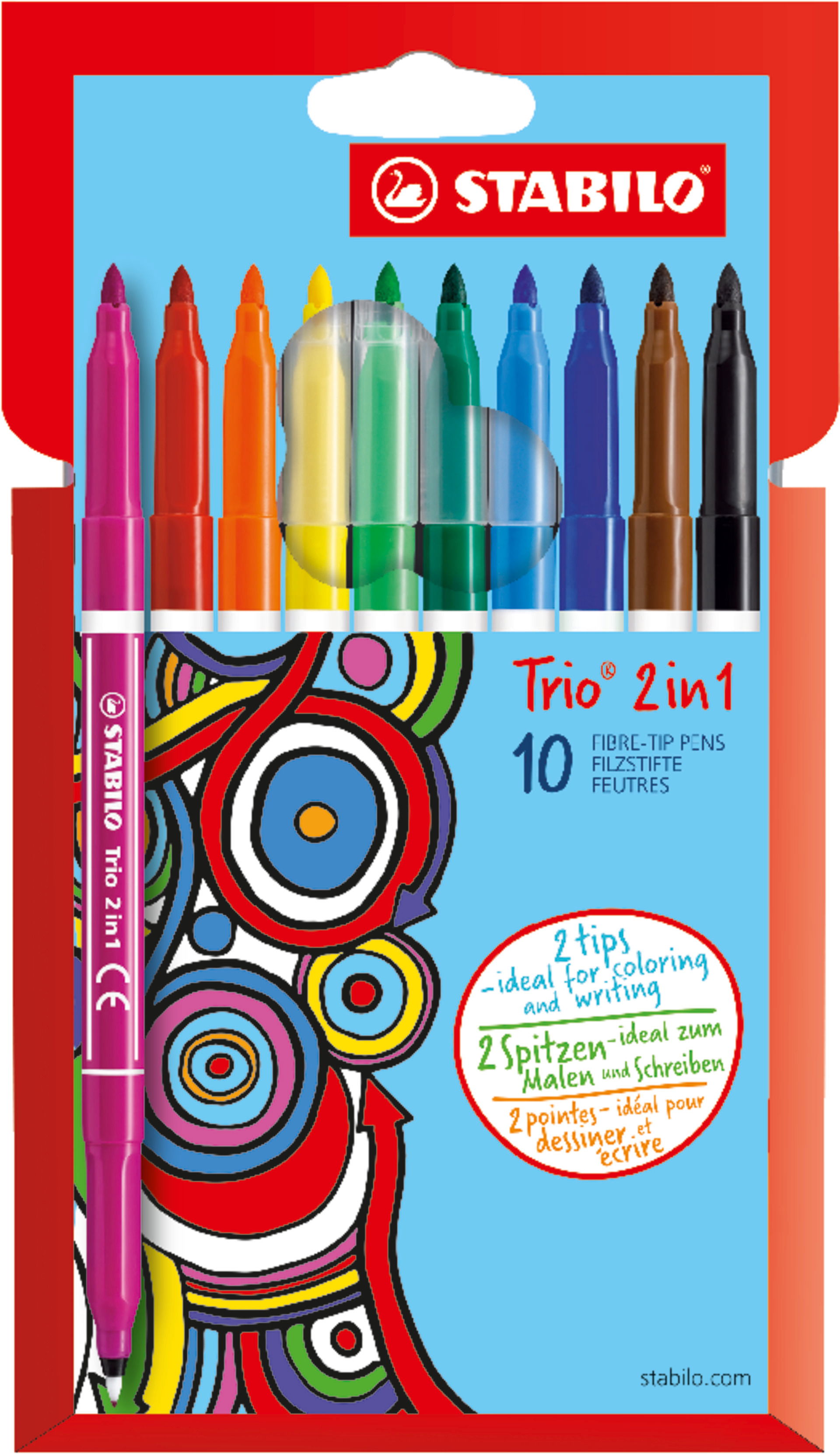 Feutres STABILO Trio 2 in 1