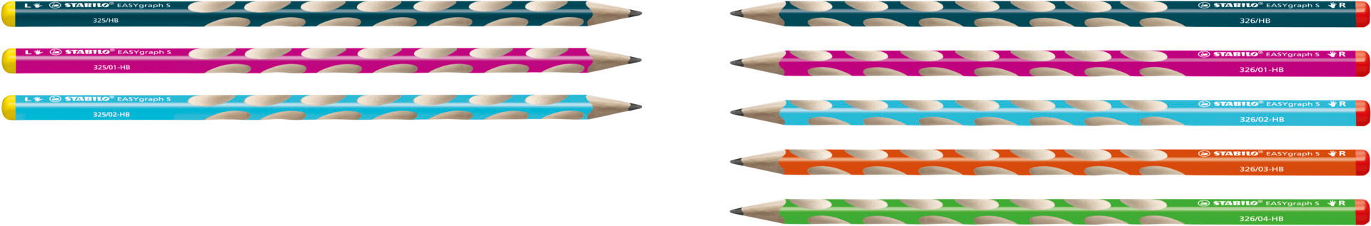 Thin ergonomic graphite pencil STABILO EASYgraph S Thin ergonomic graphite pencil STABILO EASYgraph S