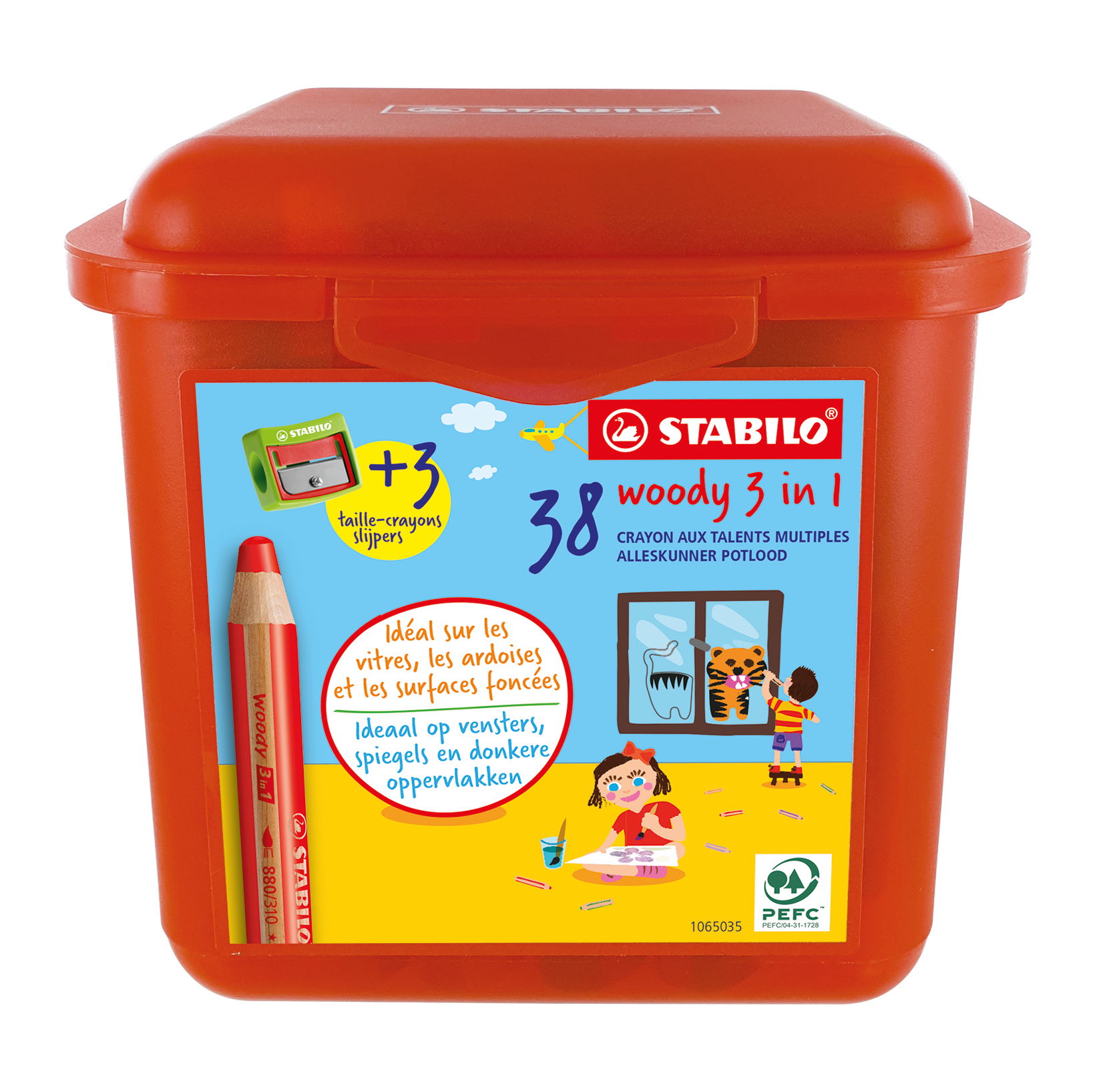 Crayons de couleurs STABILO woody 3 in 1
