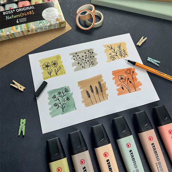 Minimalistische Blumen