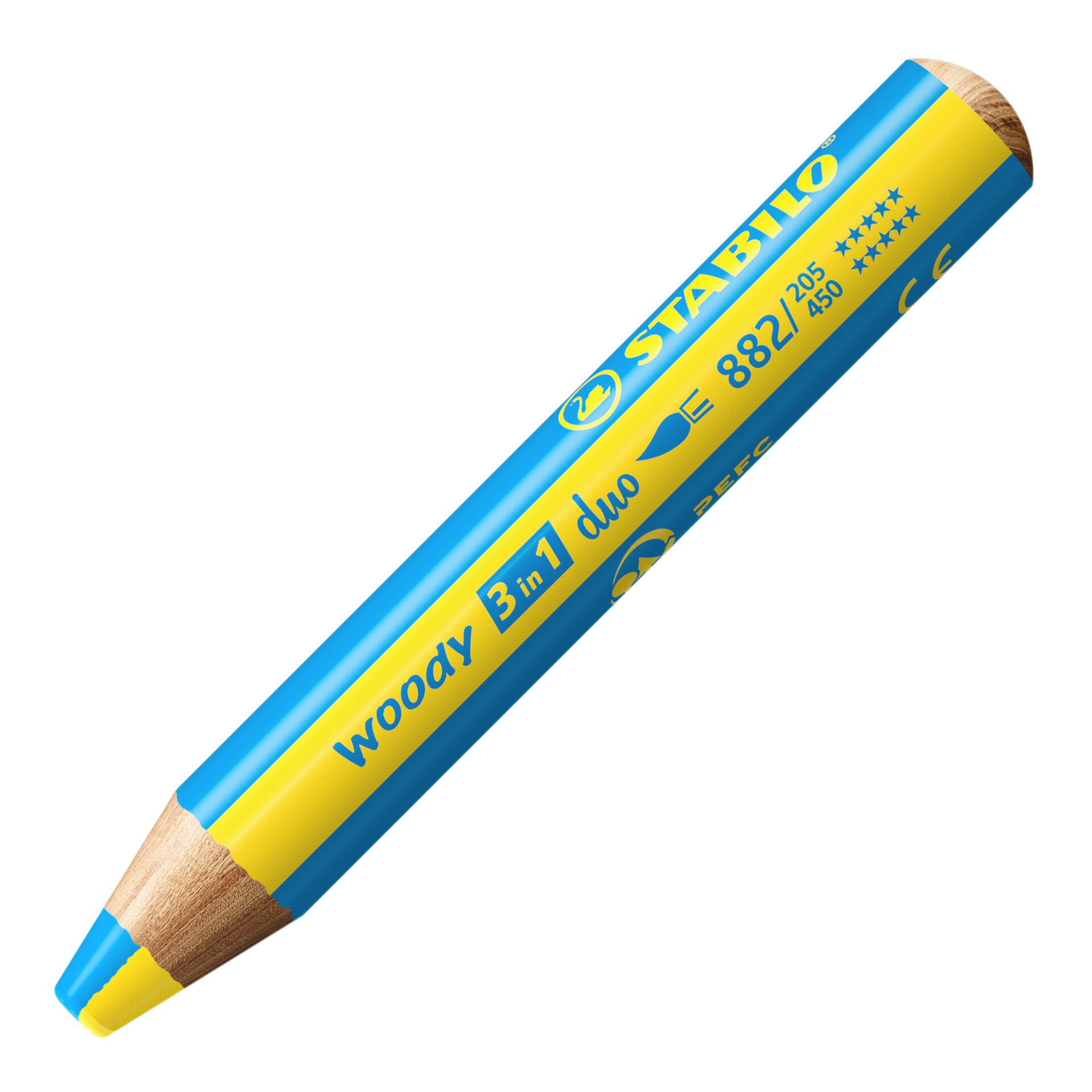 Matita colorata, pastello a cera, acquarello STABILO woody 3 in 1 duo Matite colorate STABILO woody 3 in 1 duo