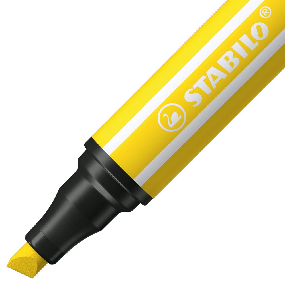 Fasermaler STABILO Pen 68 MAX, Marker, Highlighter, Gelb, Kustenschliff?