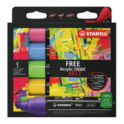 Toutes surfaces STABILO FREE Acrylic T800C