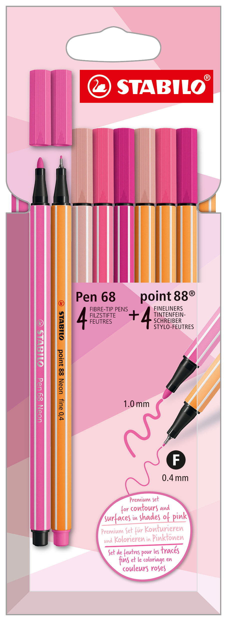 STABILO Pen 68 e point 88 Shades of pink STABILO Pen 68 e point 88 Shades of pink