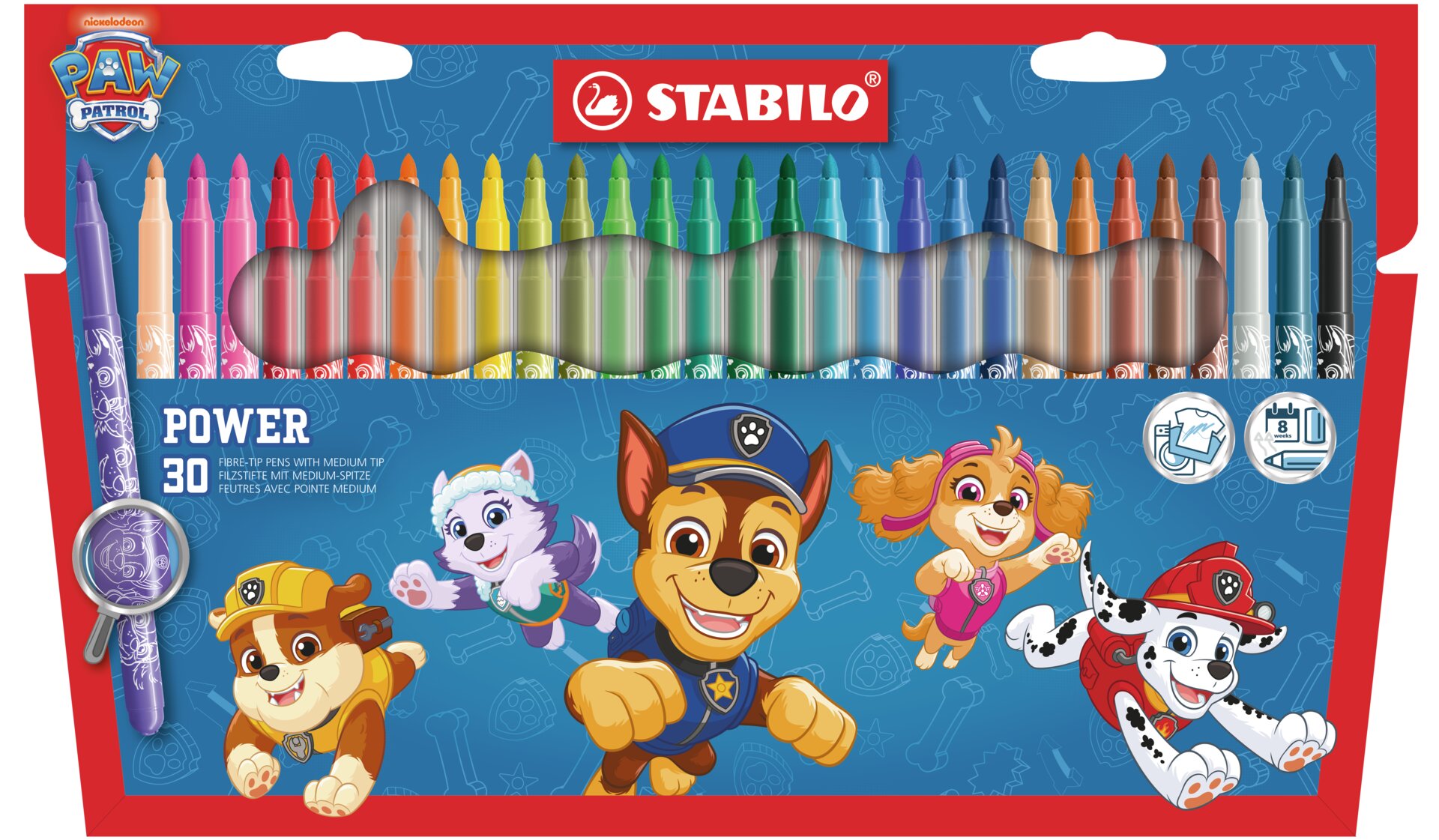 Feutre de coloriage décoré STABILO power Pat' Patrouille Fasermaler STABILO power PAW Patrol