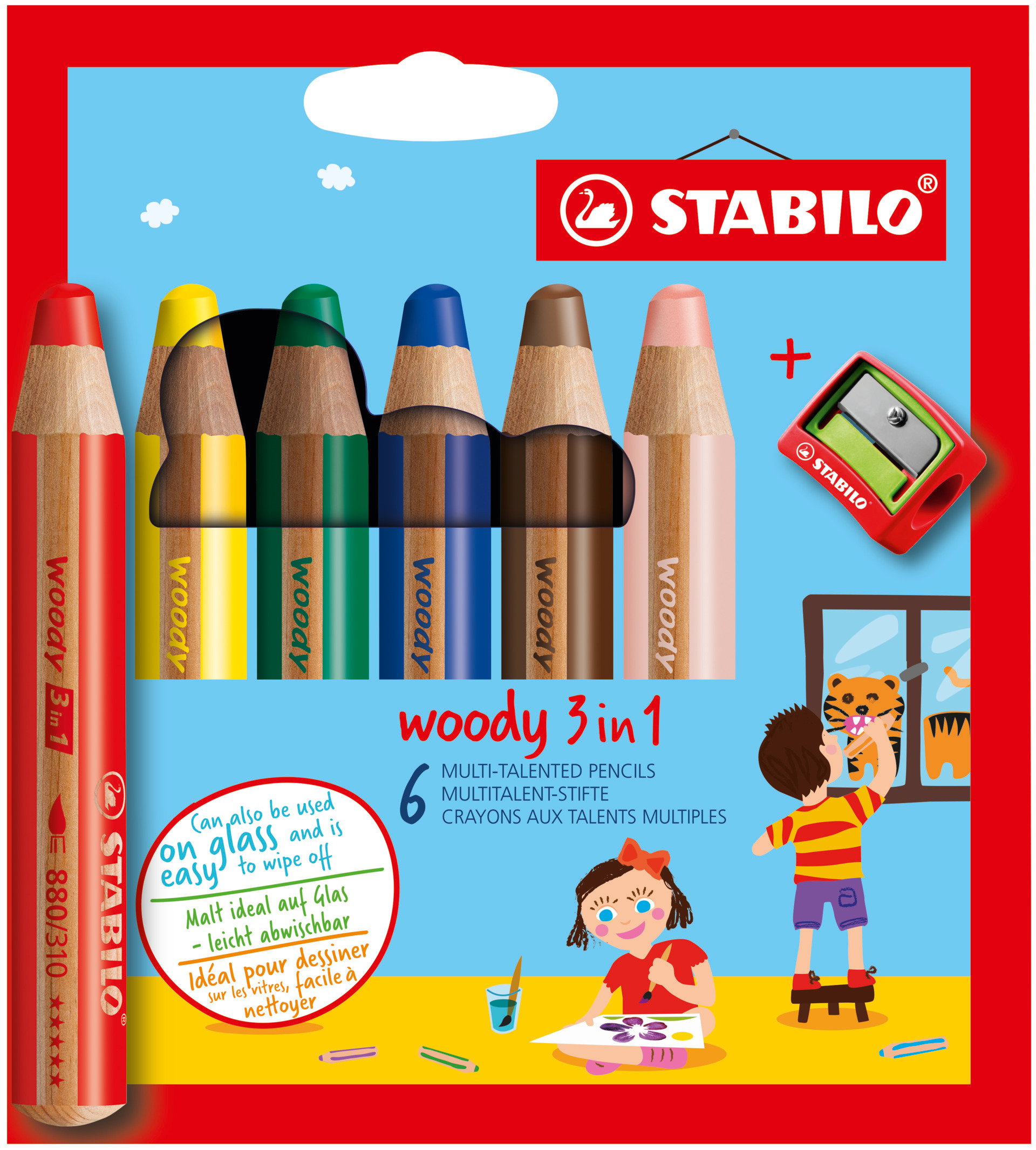 Víceúčelová pastelka STABILO woody 3 in 1 Pastelky STABILO woody 3 in 1