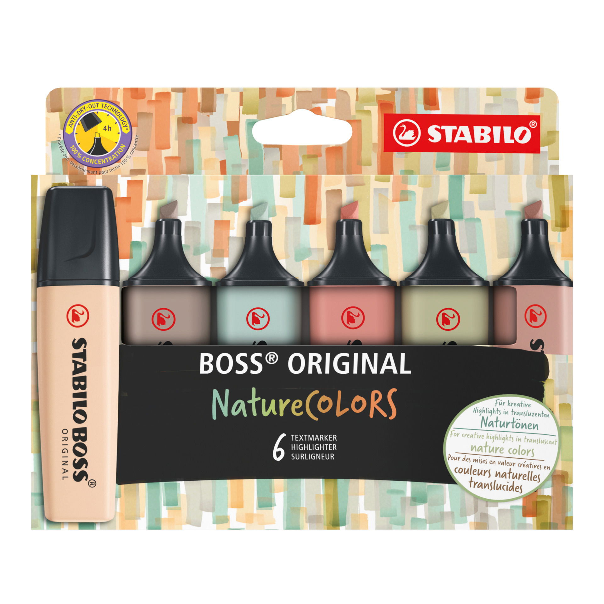Surligneur STABILO BOSS ORIGINAL NatureCOLORS Text Marqueurs STABILO BOSS ORIGINAL NatureCOLORS