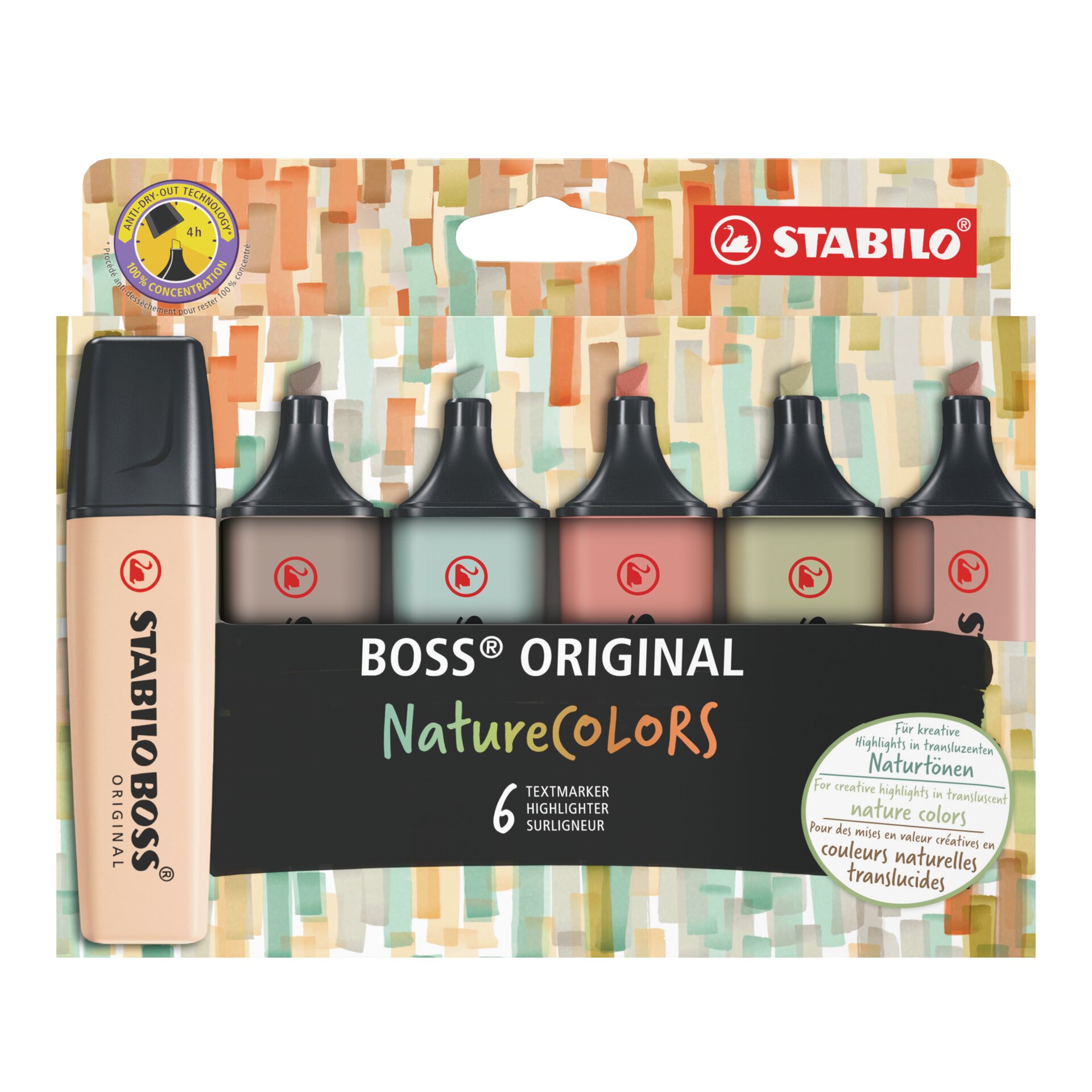 Highlighter STABILO BOSS ORIGINAL NatureCOLORS Highlighter STABILO BOSS ORIGINAL NatureCOLORS