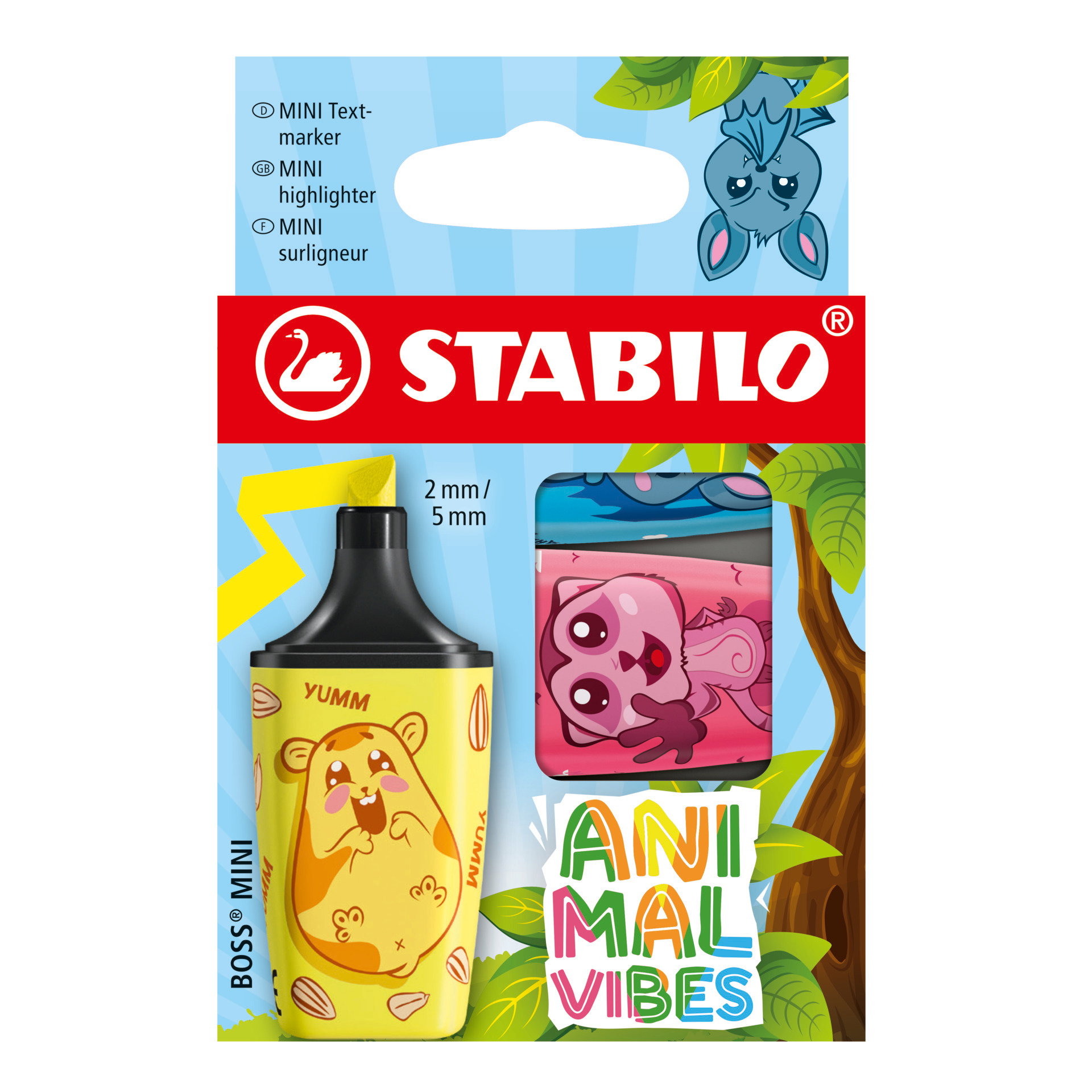 surligneur STABILO BOSS MINI Animal Vibes Text Marqueurs STABILO BOSS MINI Animal Vibes
