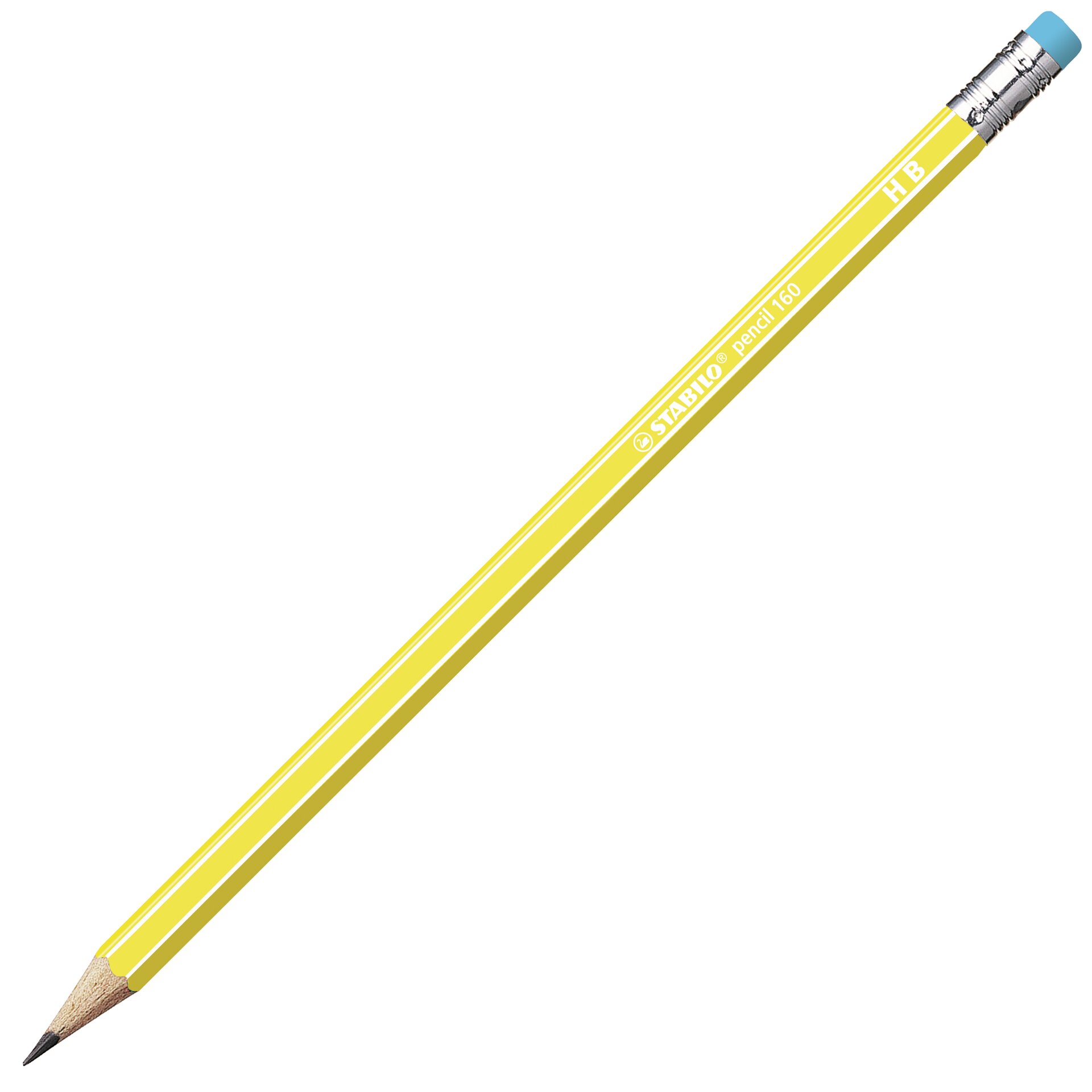 Hatszögletű grafitceruza radírral STABILO pencil 160 Ceruza STABILO pencil 160
