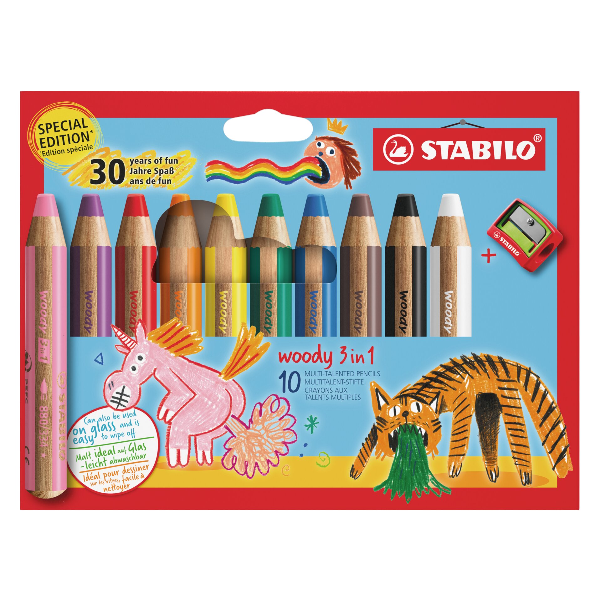 Crayon de couleur multi-talents STABILO woody 3 in 1 Crayons de couleurs STABILO woody 3 in 1