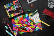 Fasermaler STABILO Pen 68 MAX, Malblock, Markers, Kunstpapier, Farbenstifte, Malset