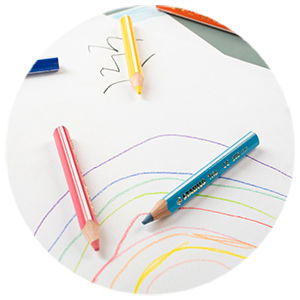 Crayons de couleurs STABILO Trio thick short