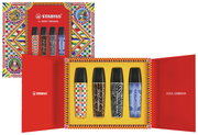 Textmarker STABILO BOSS ORIGINAL x DOLCE&GABBANA, Nagellack, Mini-Set, neue Muster, 4 Flaschen, Dolce & Gabbana Verpackung