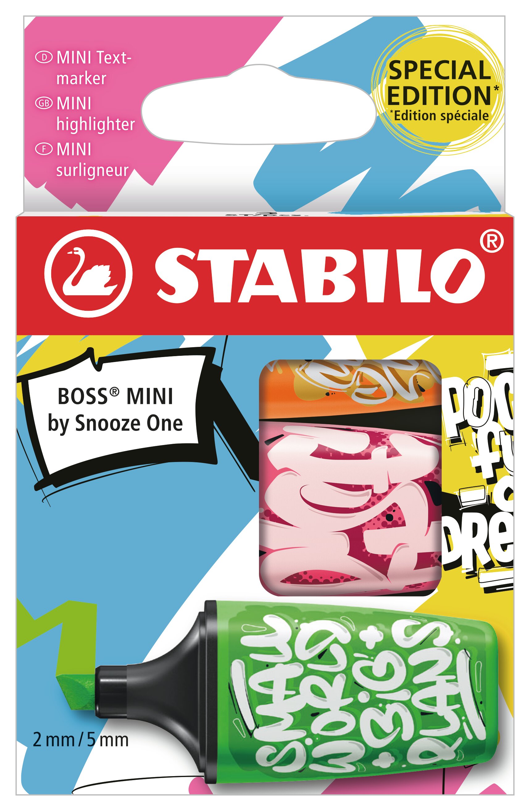 Zvýrazňovač STABILO BOSS MINI by Snooze One zvýrazňovač STABILO BOSS MINI by Snooze One