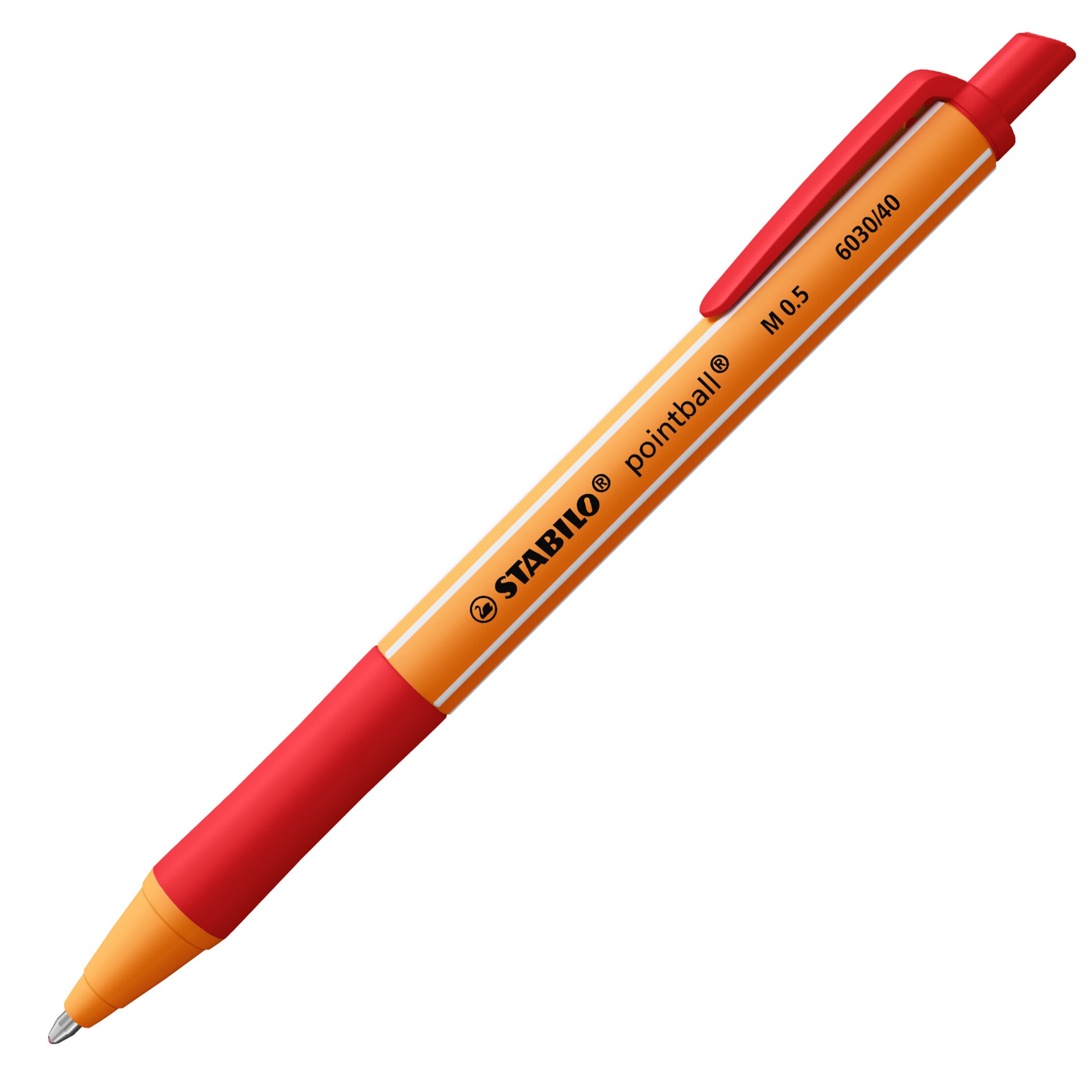 Penna a sfera a scatto ricaricabile prodotta con emissioni CO2 compensate al 100% STABILO pointball Penna a sfera STABILO pointball