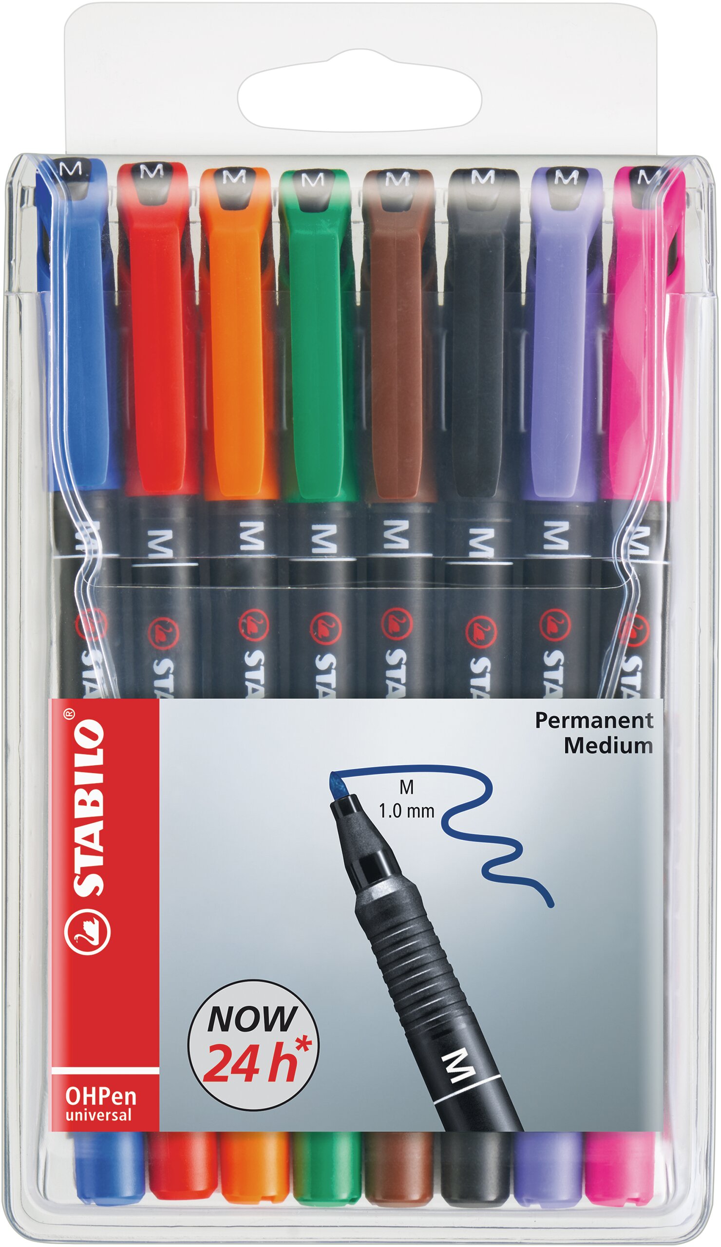 Stylo-feutre permanent pointe moyenne STABILO OHPen universal Feutres pour rétroprojection et surfaces lisses STABILO OHPen universal