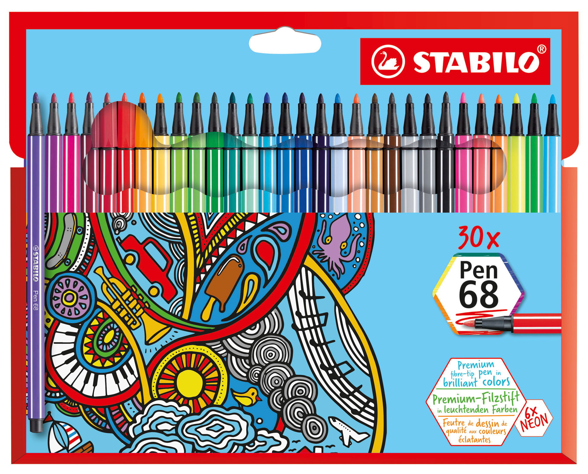 Fasermaler STABILO Pen 68
