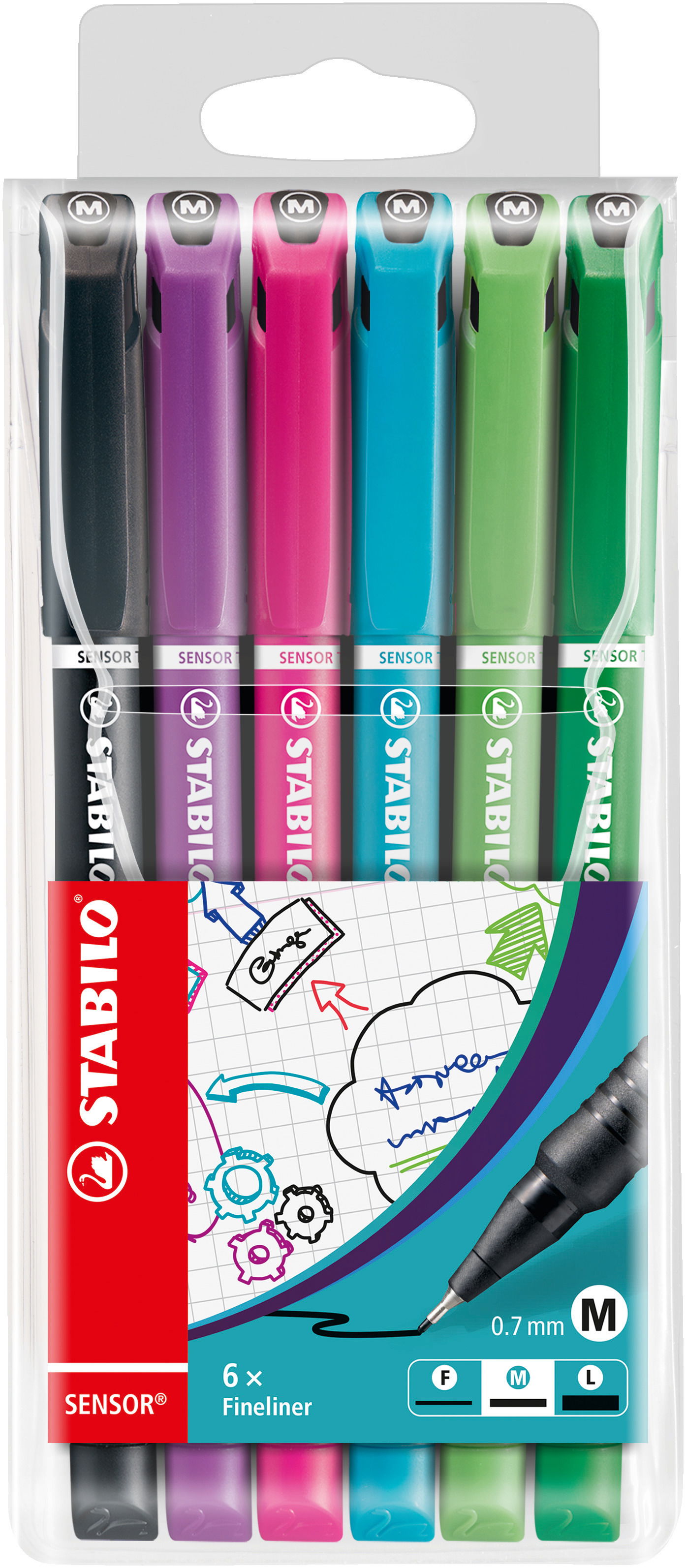 Fineliner & Filzschreiber STABILO SENSOR medium