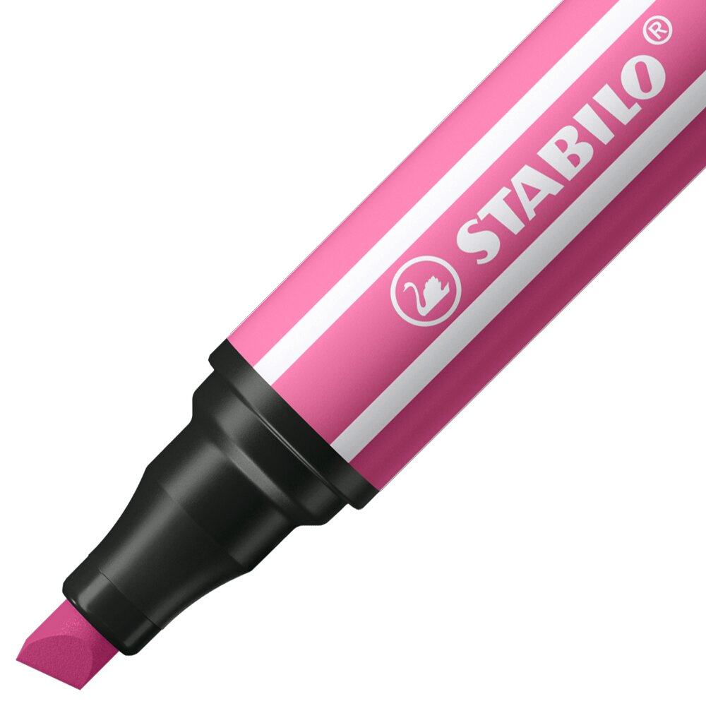 Fasermaler STABILO Pen 68 MAX, Marker, Pink, Chisel tip, Highlighter, Stationery