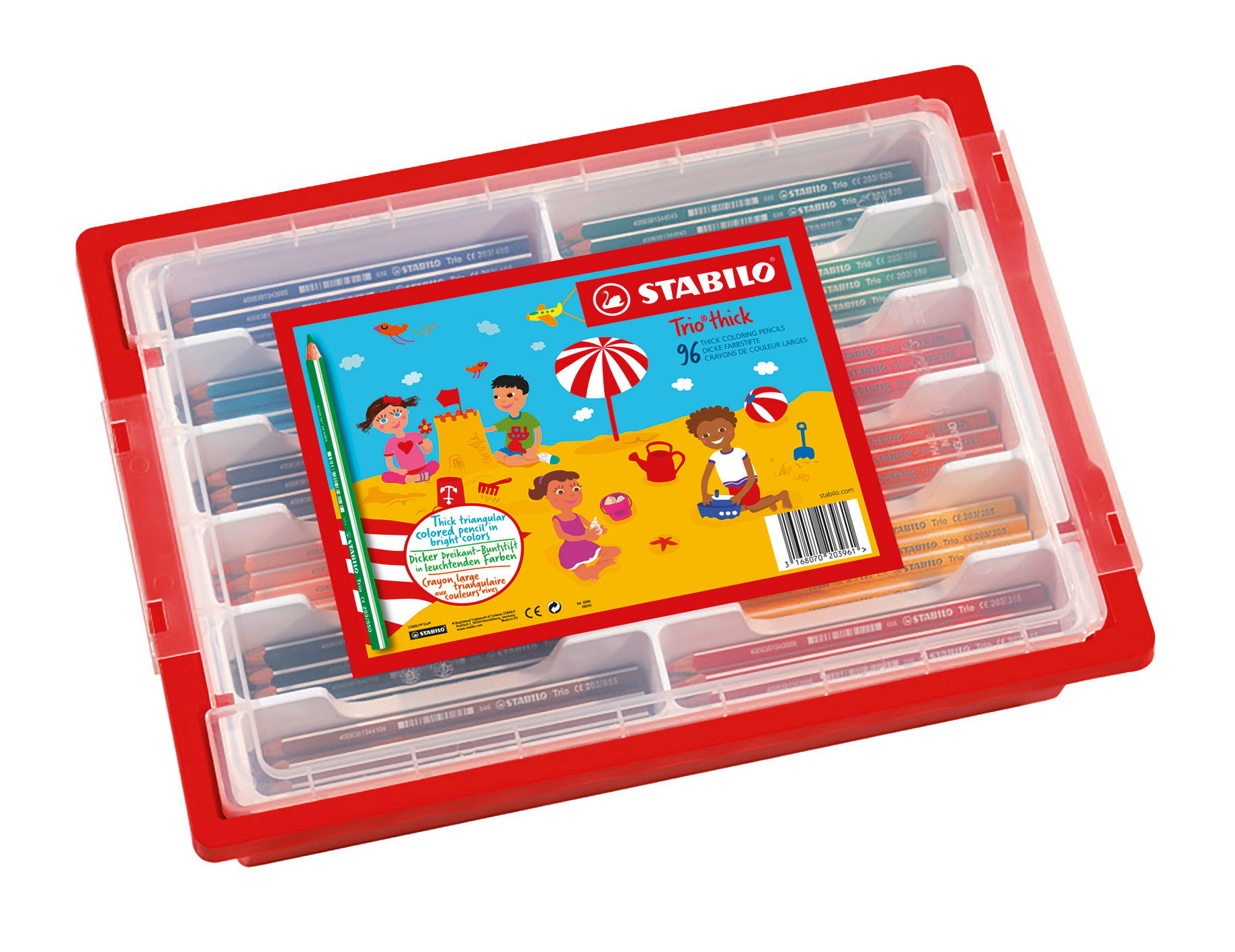 Crayons de couleurs STABILO Trio thick