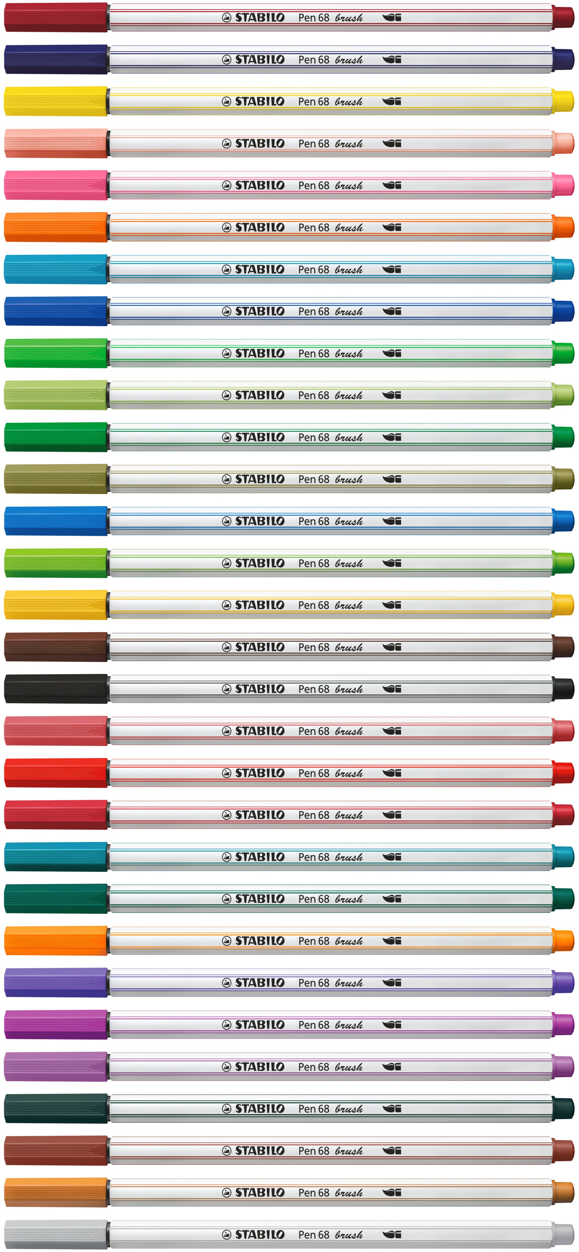 Premium flamaster z pędzelkową końcówką STABILO Pen 68 brush Premium flamaster z pędzelkową końcówką STABILO Pen 68 brush