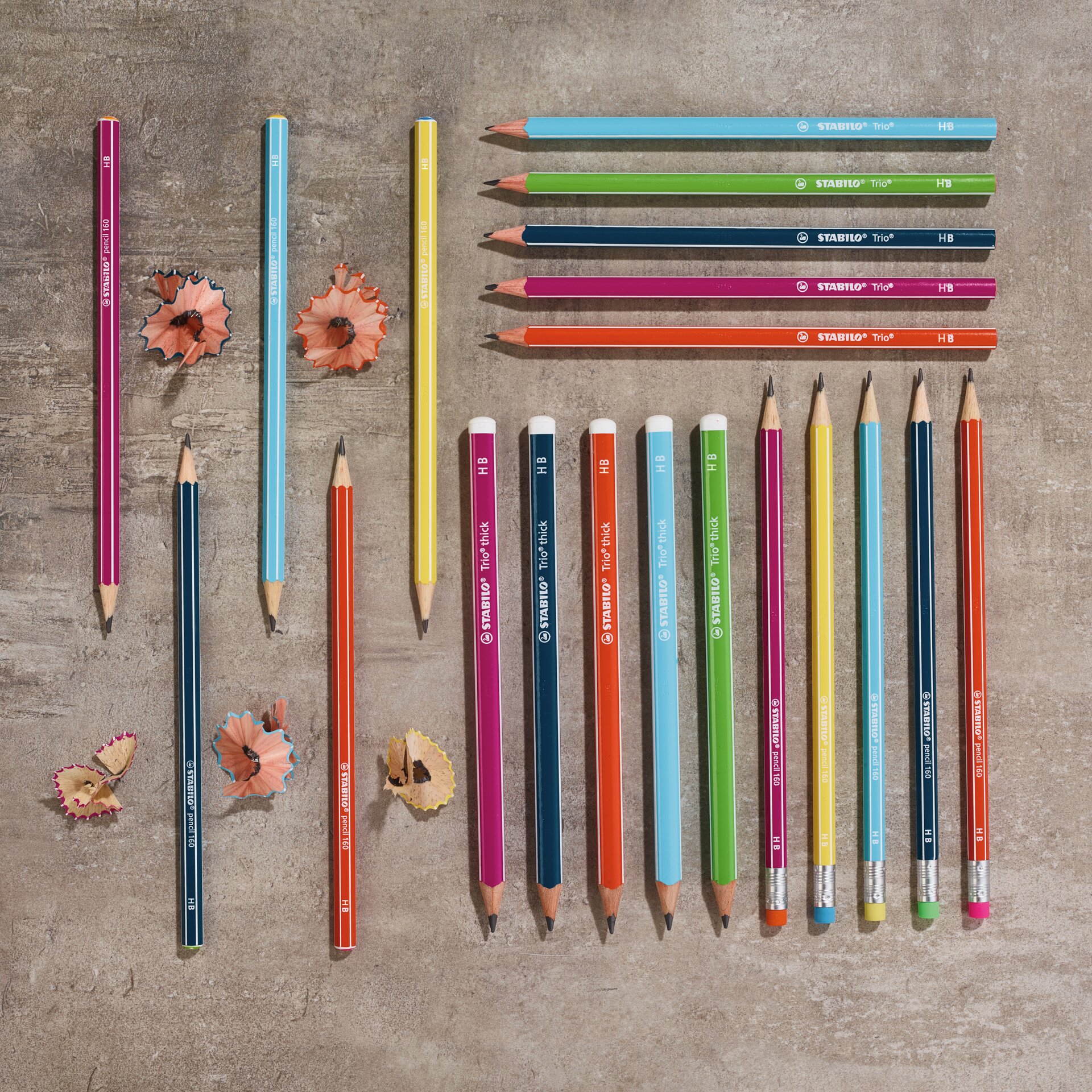 Bleistifte, Buntstifte, Farben, Buntstiftset, Radiergummi